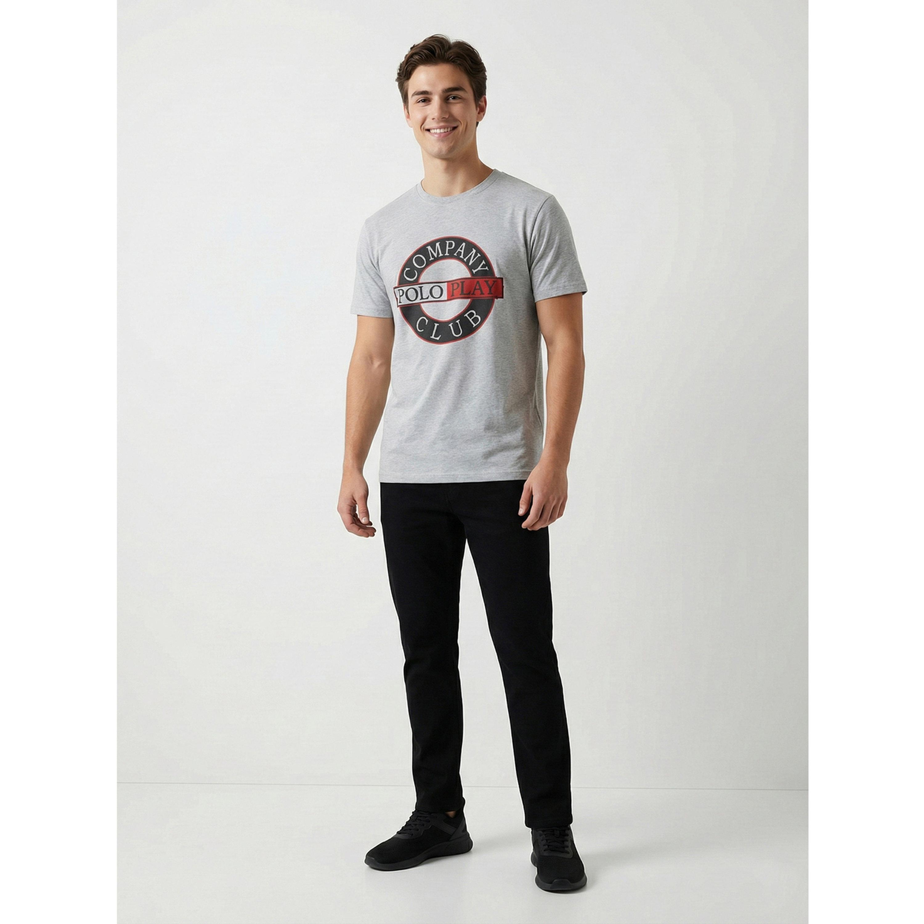 تيشيرت بياقة دائرية وشعار جرافيك للرجال-men-clothing-tshirtsandpolos-tshirts-image-2