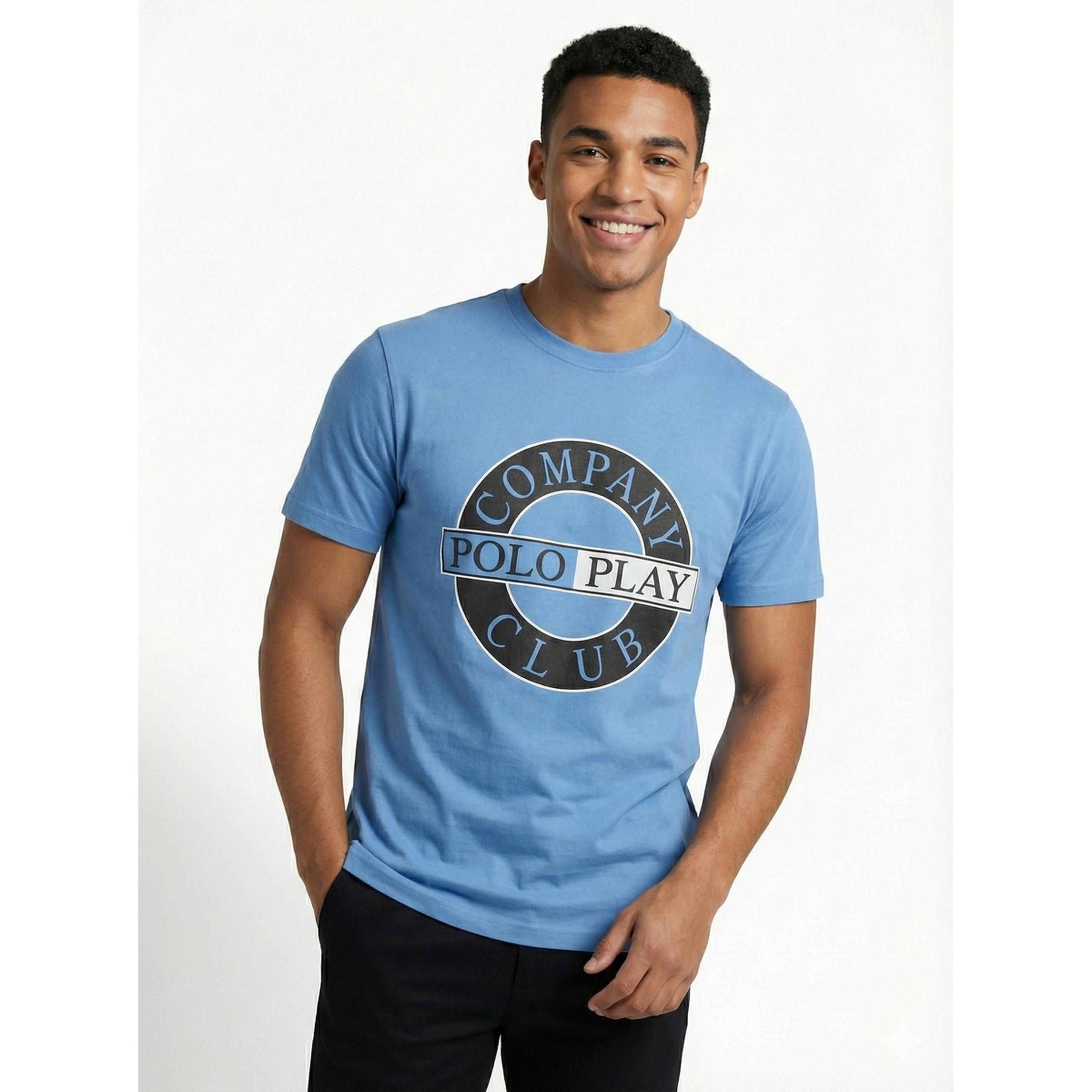 تيشيرت بياقة دائرية وشعار جرافيك للرجال-men-clothing-tshirtsandpolos-tshirts-image-1