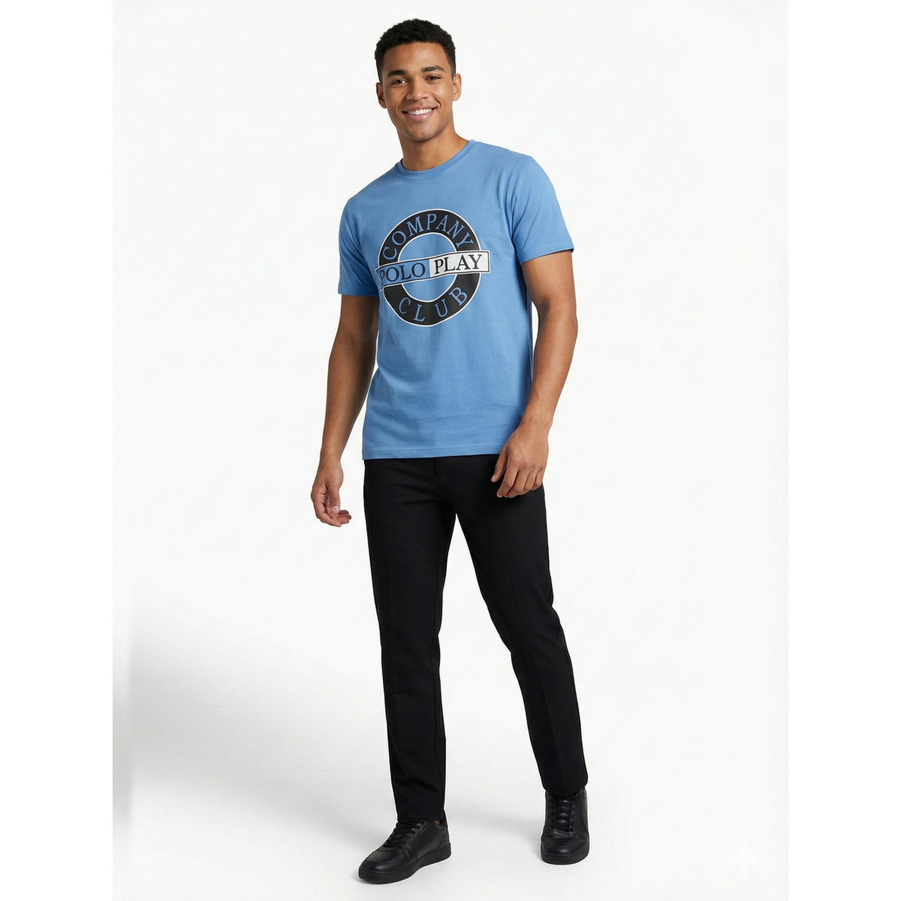 تيشيرت بياقة دائرية وشعار جرافيك للرجال-men-clothing-tshirtsandpolos-tshirts-image-2