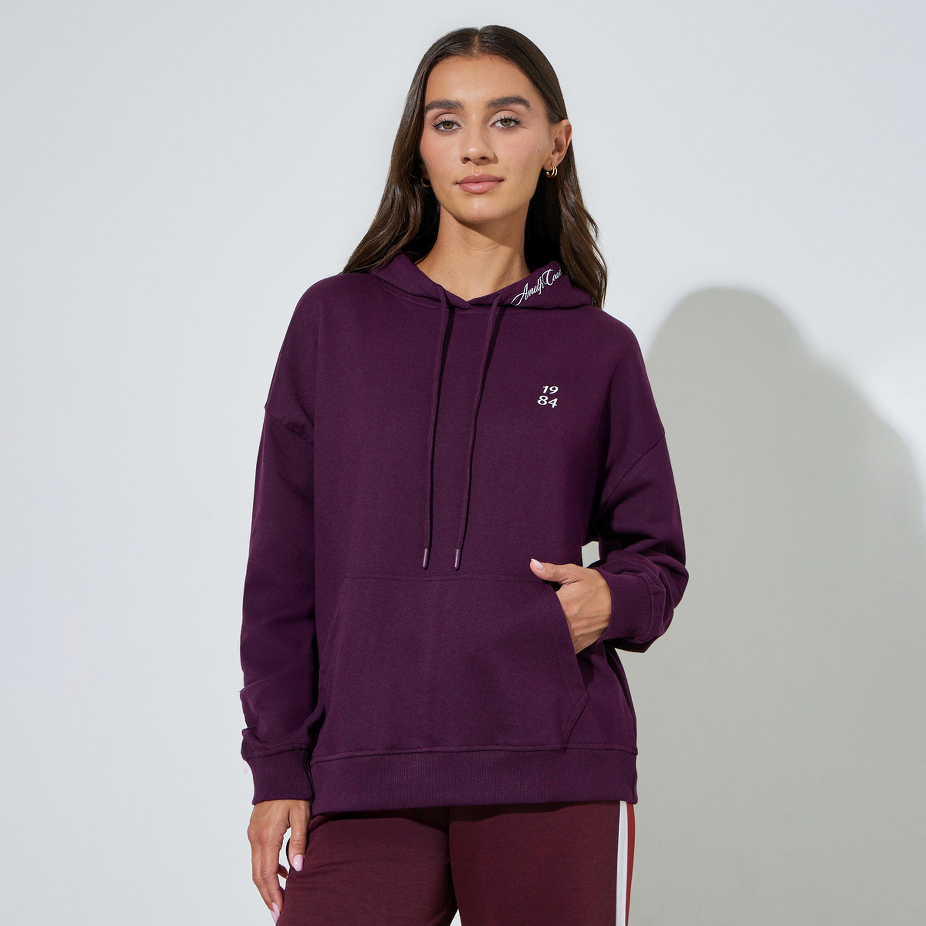 Styli Purple Slogan Embroidered Oversized Hoodie-women-clothing-hoodiesandsweatshirts-hoodies-image-1