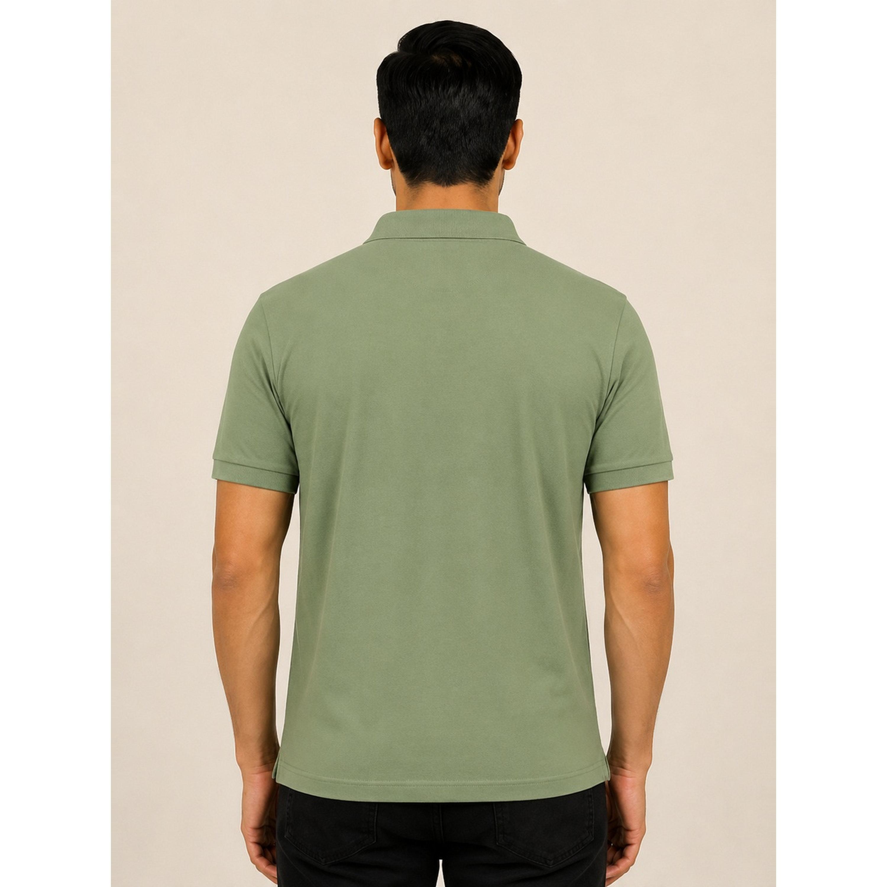 FALCON X Styli Green Falcon Logo Short Sleeves Polo T-Shirt-men-clothing-tshirtsandpolos-polos-image-5