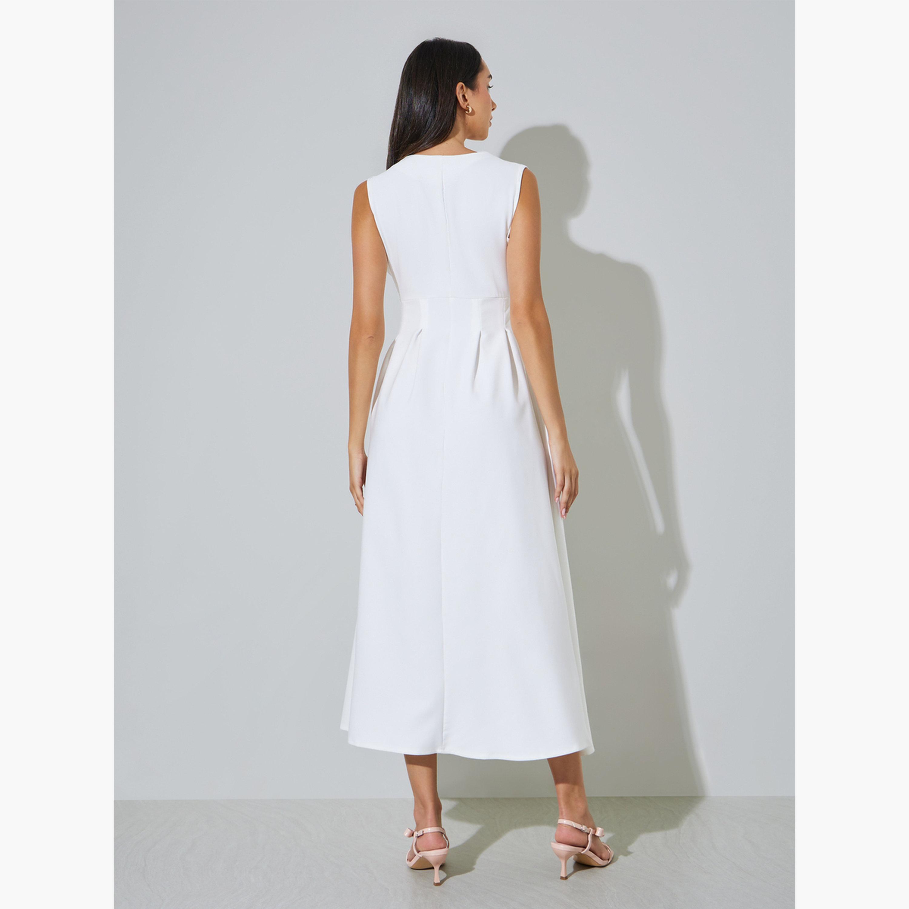 فستان ميدي كاجوال بحافة واسعة-women-clothing-dresses-image-4