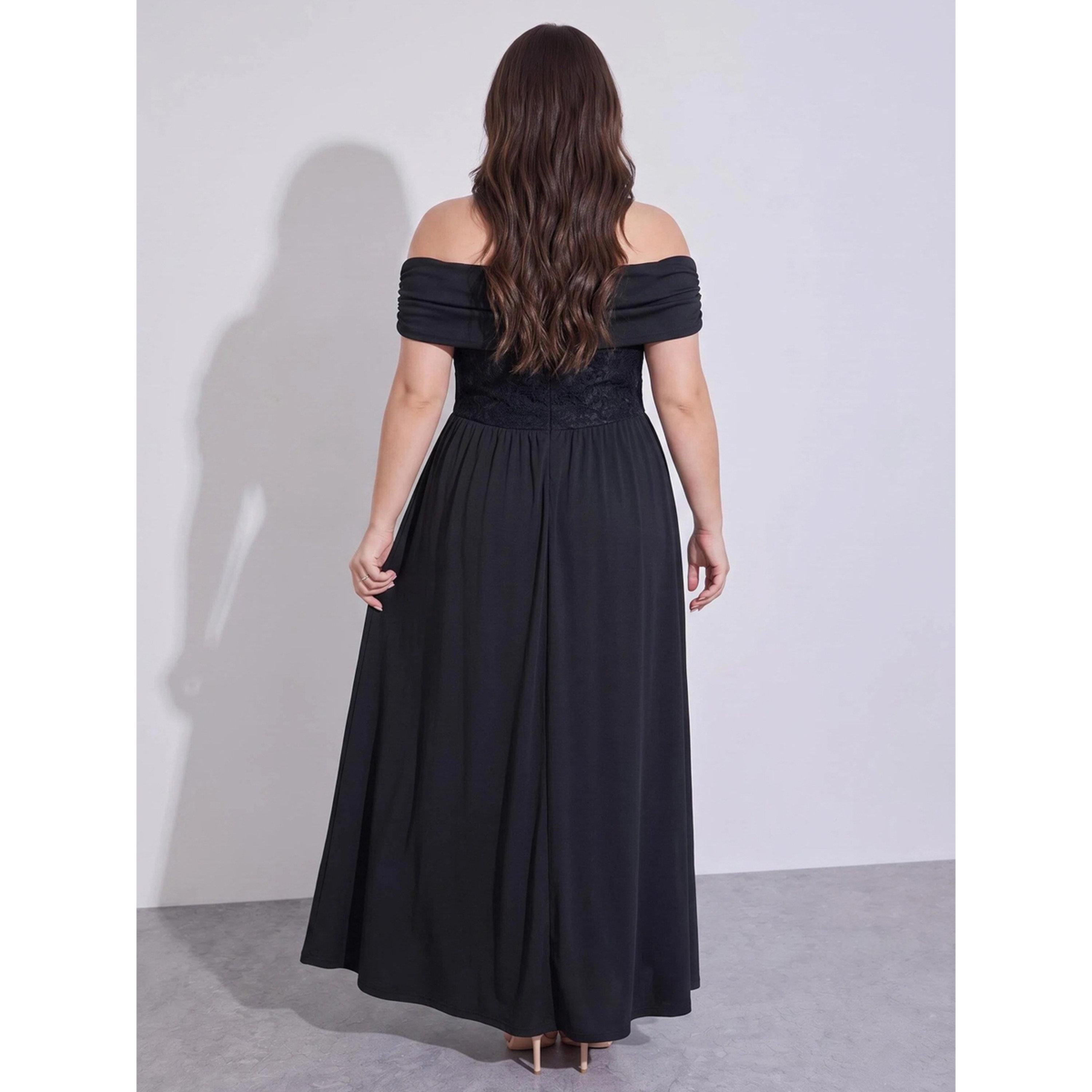 Styli Lace Off Shoulder A-Line Maxi Dress-women-clothing-dresses-image-3