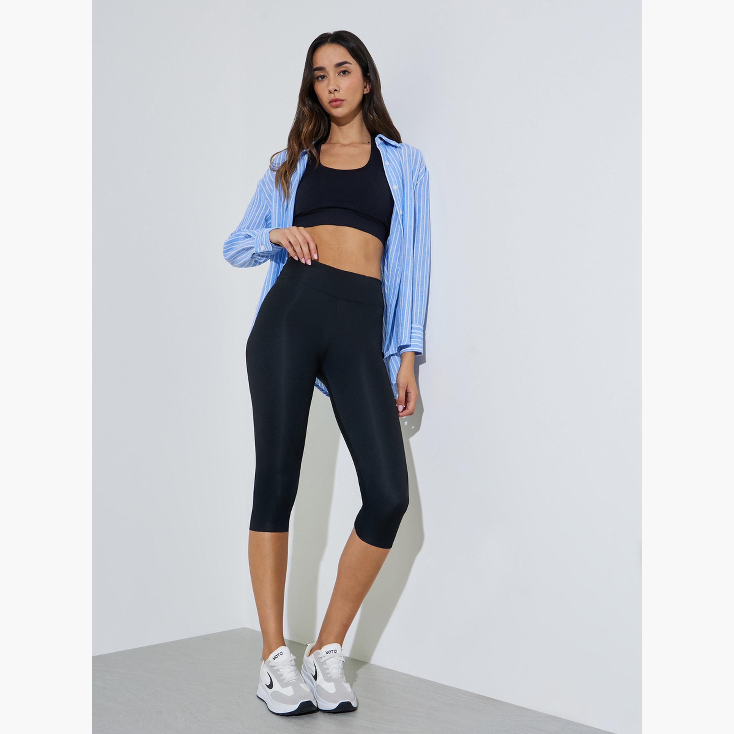 ليقنز قصير سادة-women-clothing-bottoms-leggings-image-2