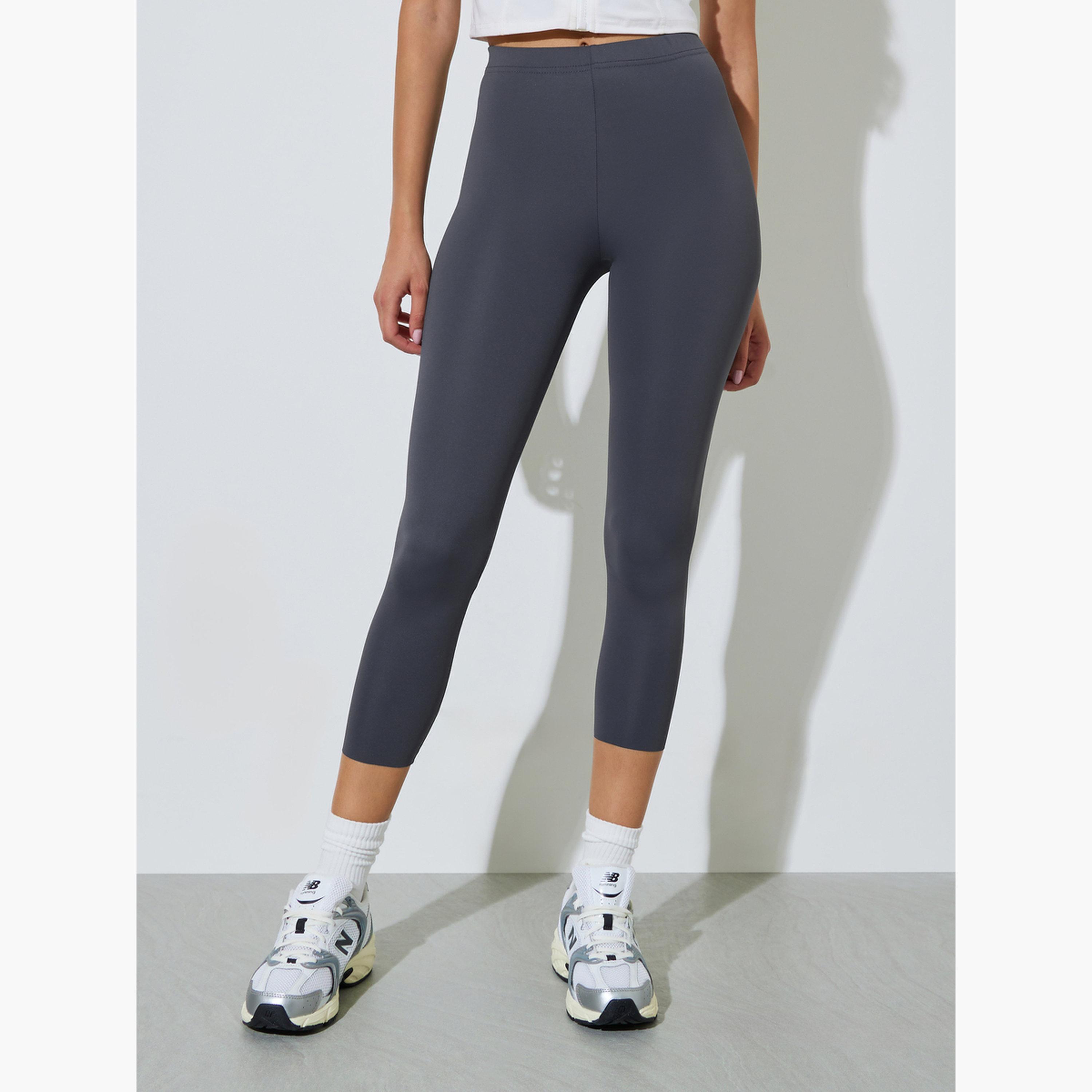 ليقنز قصير سادة-women-clothing-bottoms-leggings-image-1