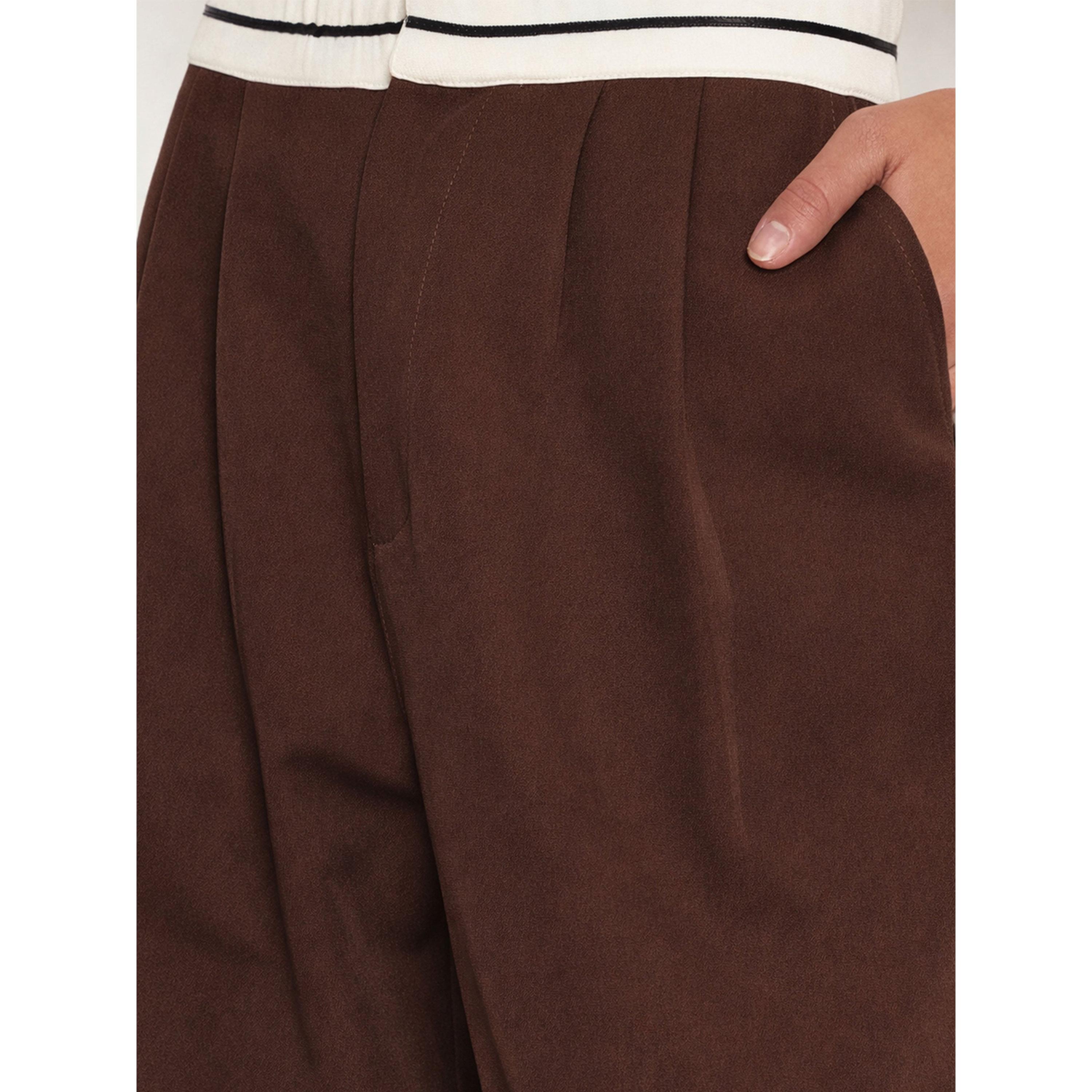 بنطال كوري بأرجل واسعة وكسرات أمامية-women-clothing-joggers-image-4