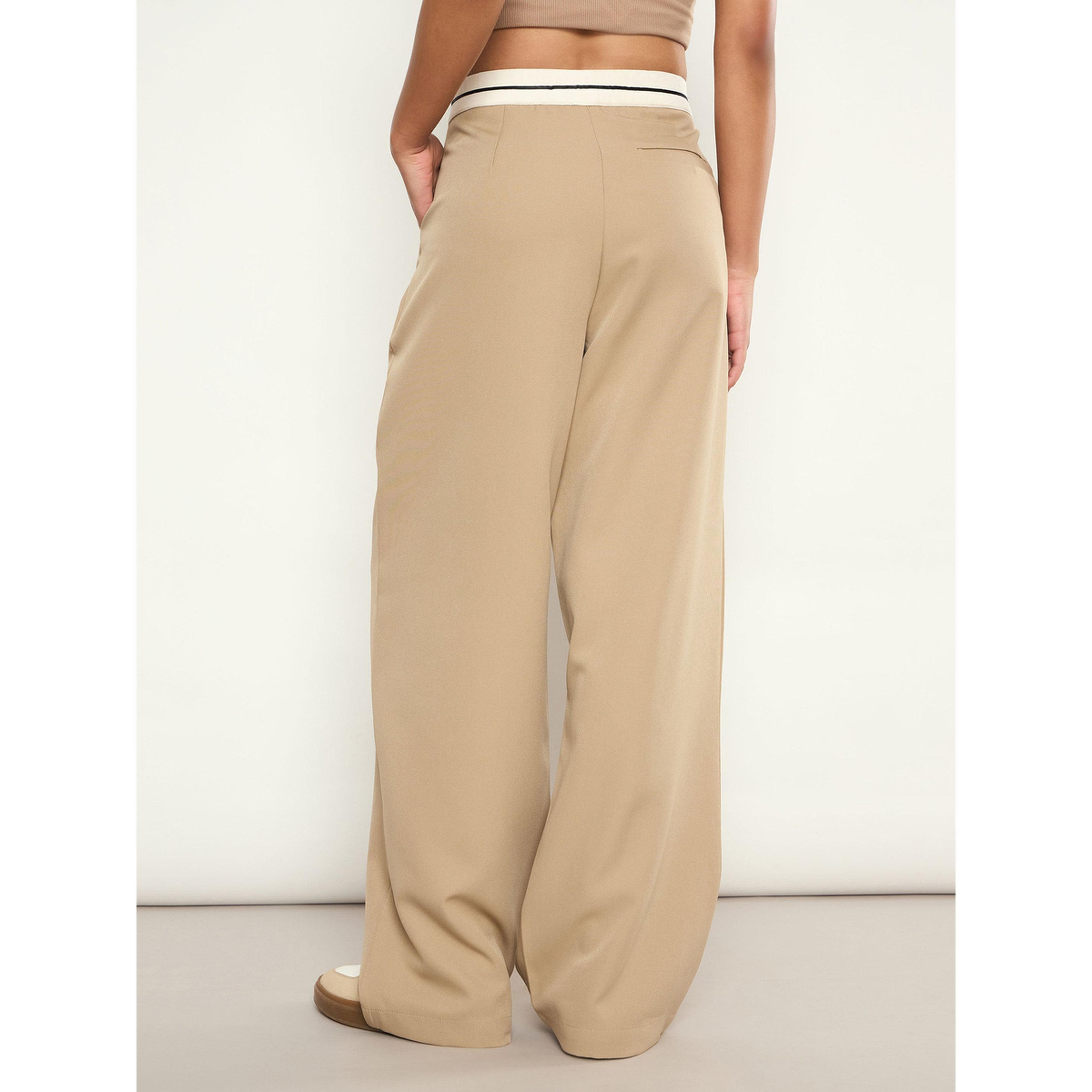 بنطال كوري بأرجل واسعة وثنيات من الأمام-women-clothing-joggers-image-5