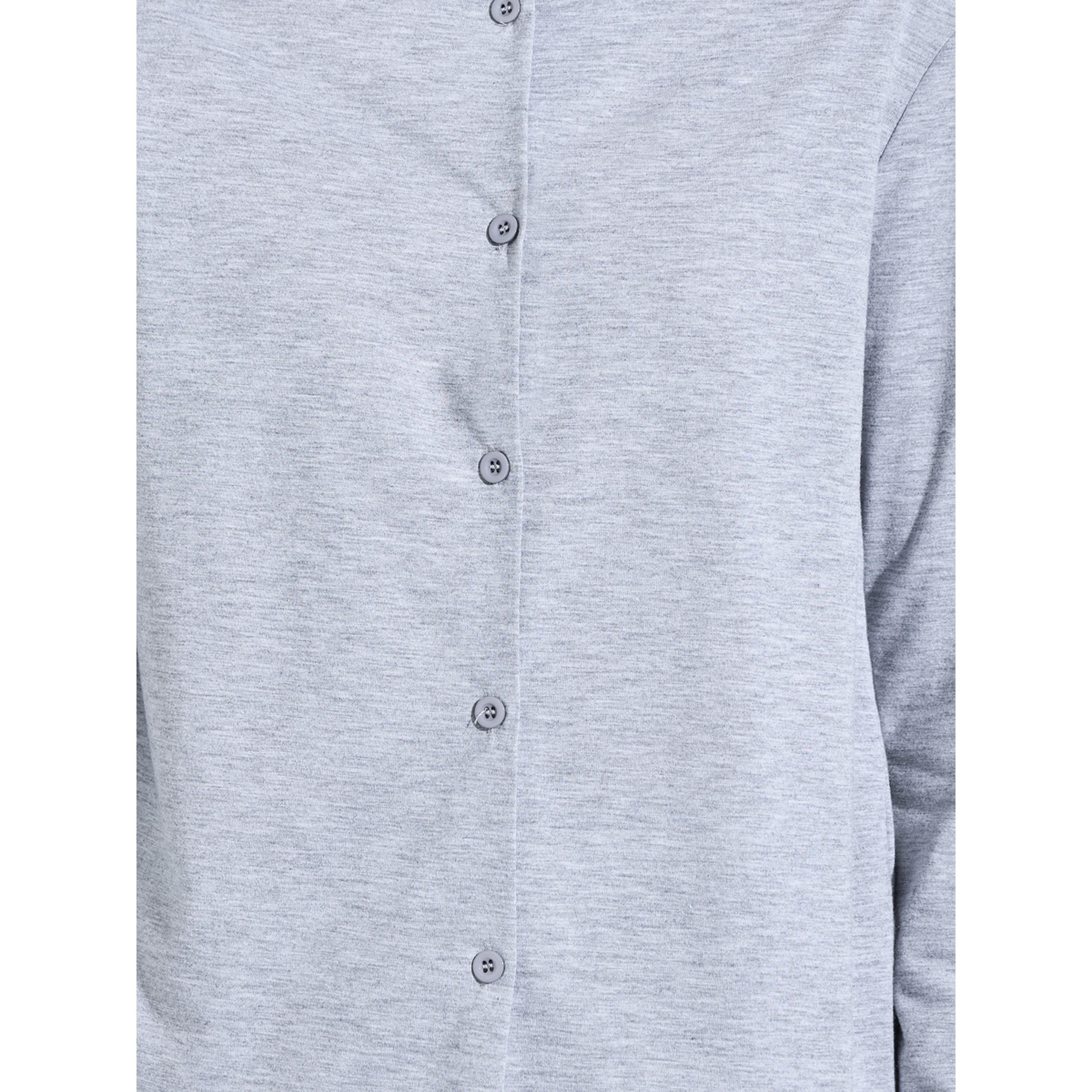 Styli Grey Solid Button-Up Shirt and Wide Leg Pants Pyjama Set-women-clothing-nightwear-pyjamas-longsets-image-5
