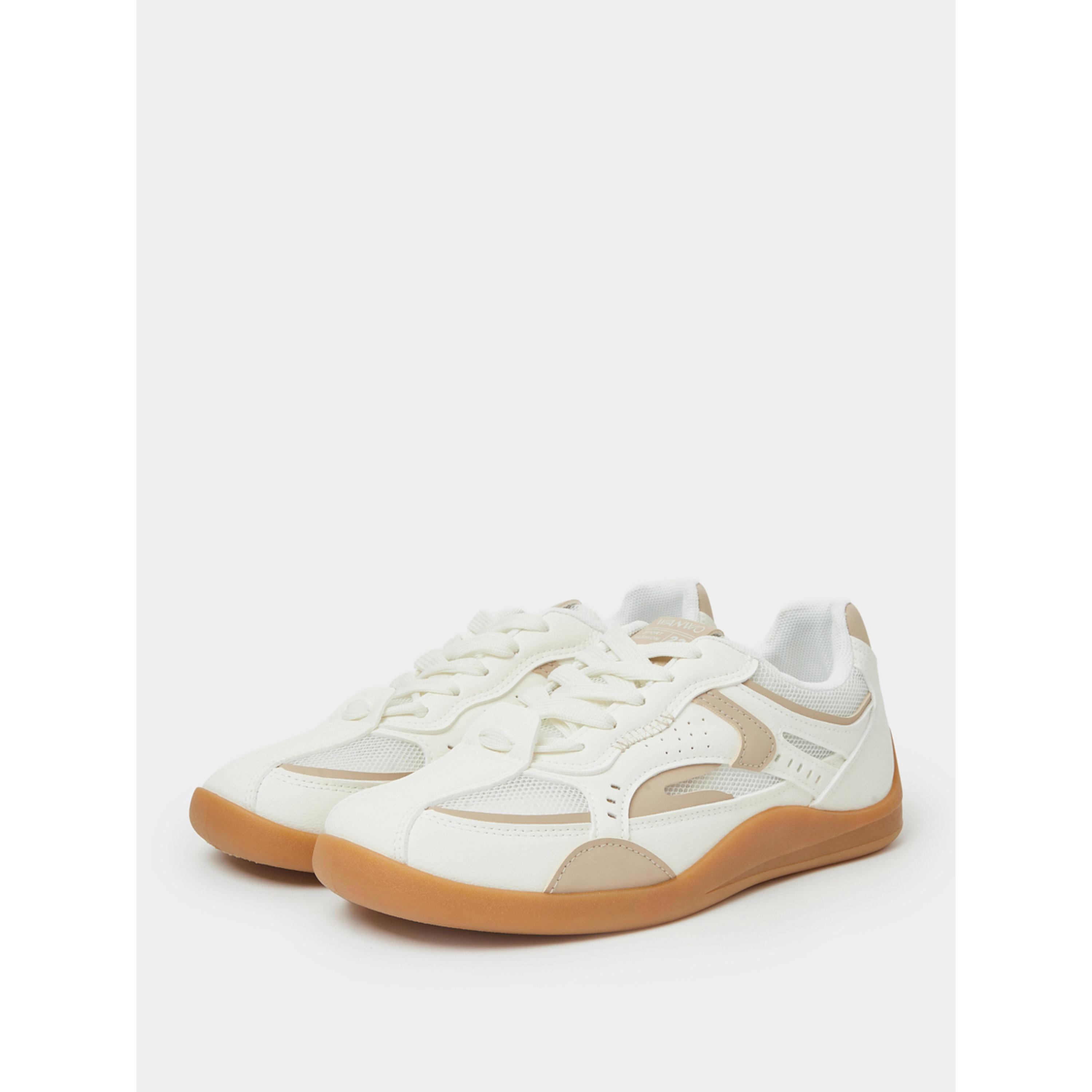 ستايلي - حذاء رياضي  أوف وايت تيكستايل ثلاثي الألوان-women-shoes-sneakers-image-1