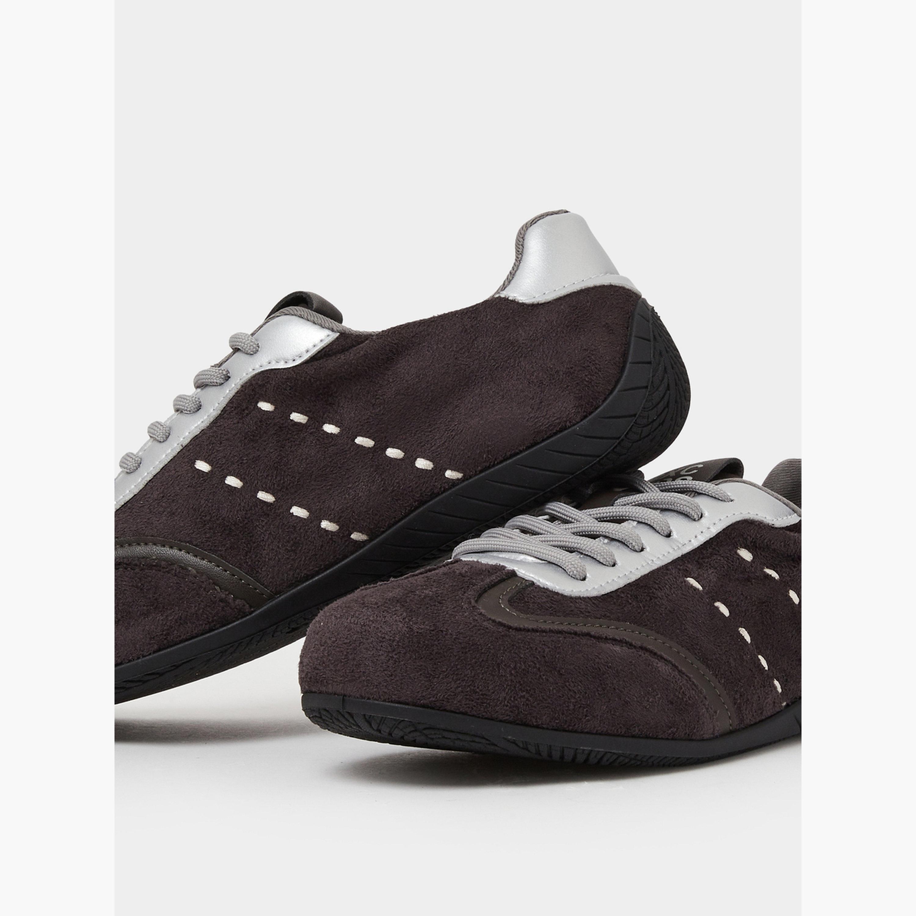 Styli Metallic Insert Lace-Up Sneakers-women-shoes-sneakers-image-4