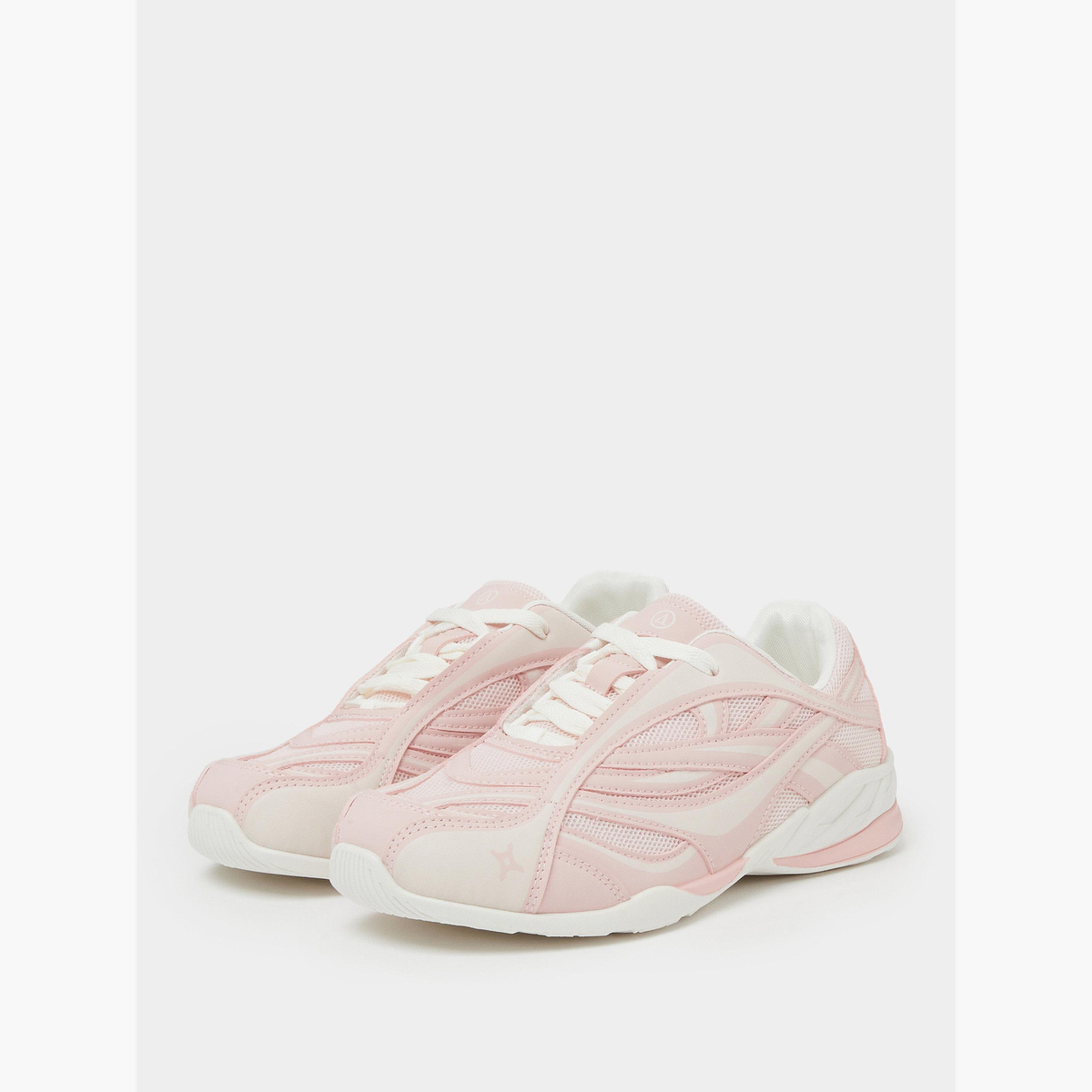 ستايلي - حذاء رياضي شبكي وردي-women-shoes-sneakers-image-1