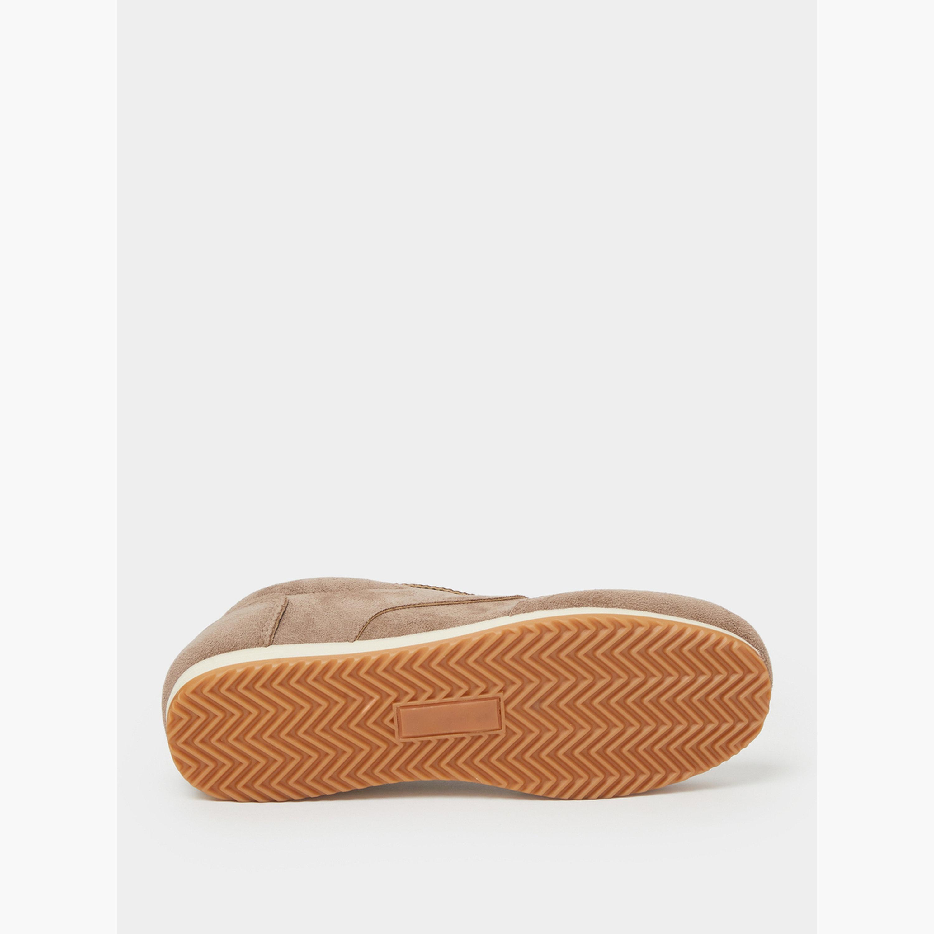 ستايلي - حذاء رياضي برباط من الجلد المدبوغ البيج-women-shoes-sneakers-image-6