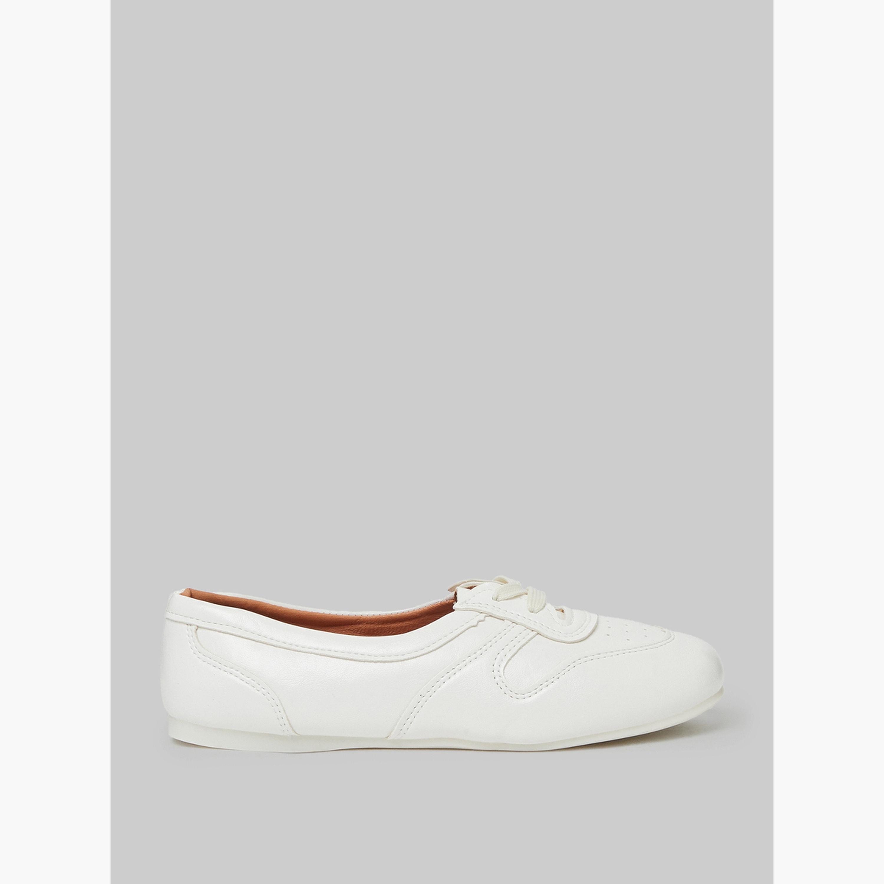 Styli Off White Lace Detail Sneakers-women-shoes-sneakers-image-2