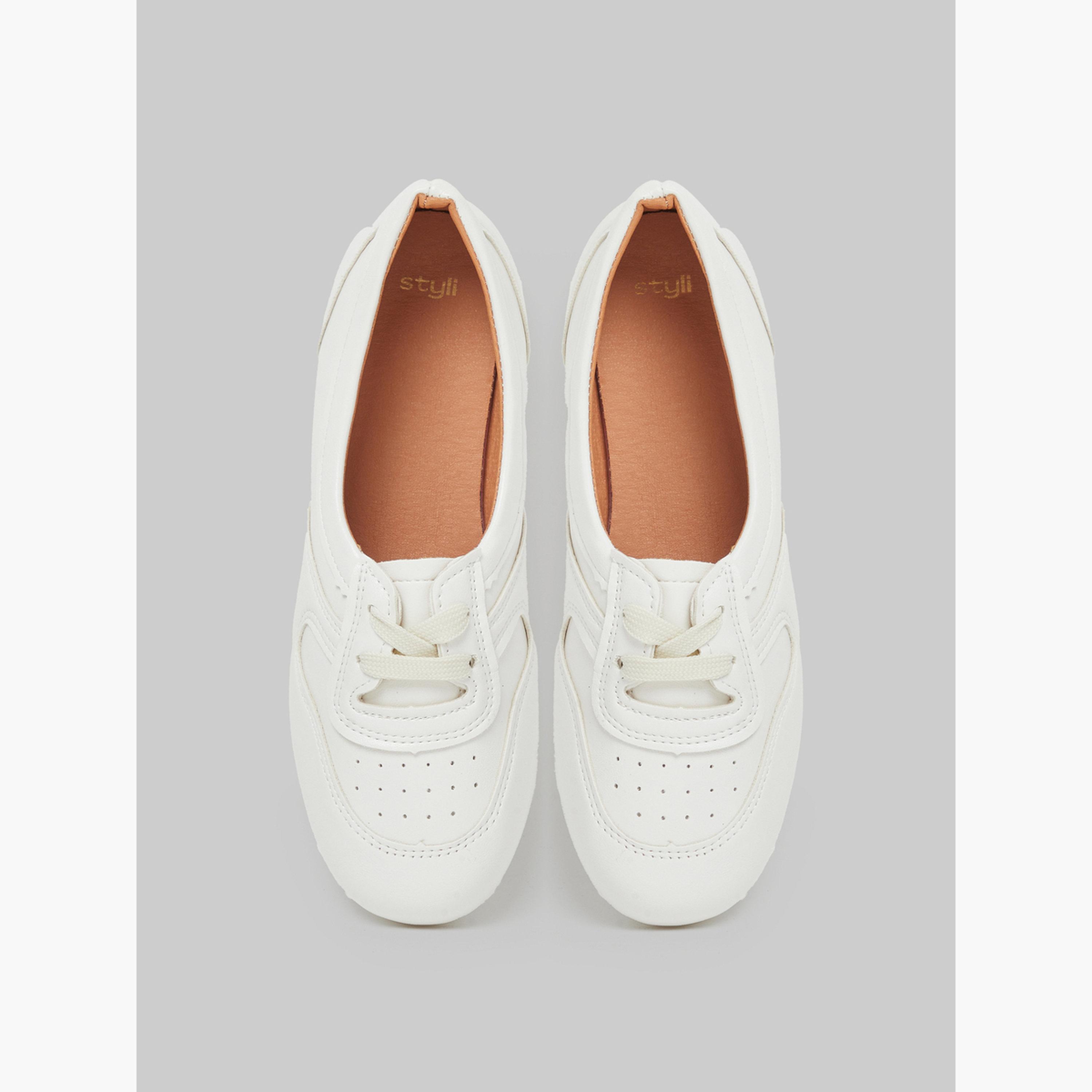 Styli Off White Lace Detail Sneakers-women-shoes-sneakers-image-3