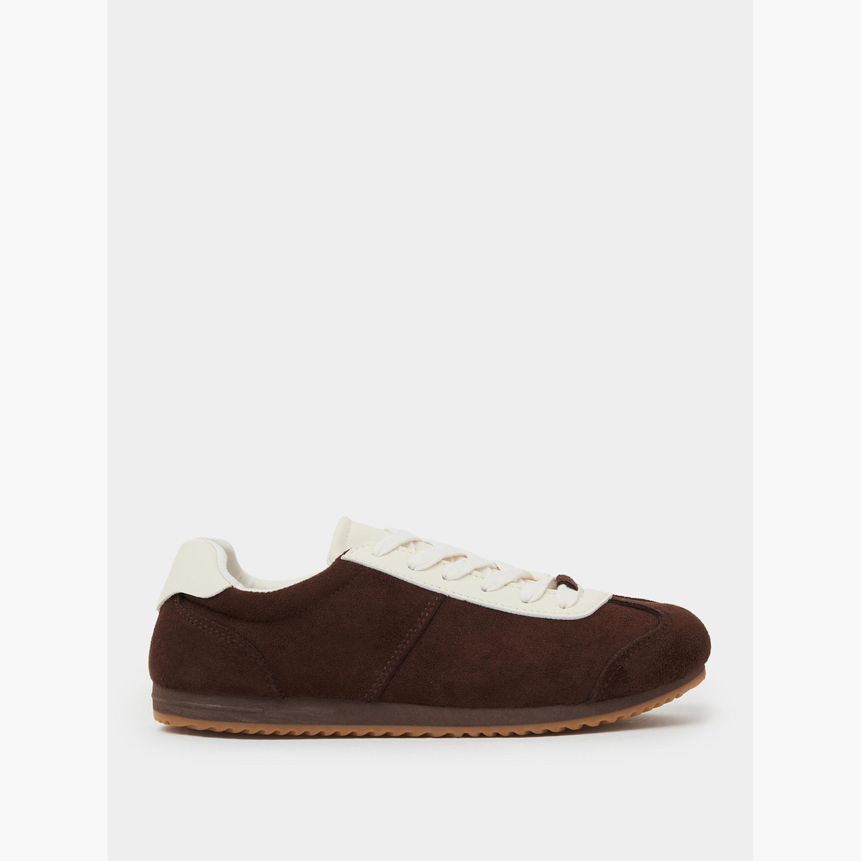 Styli Two Tone Suede Sneakers-women-shoes-sneakers-image-2