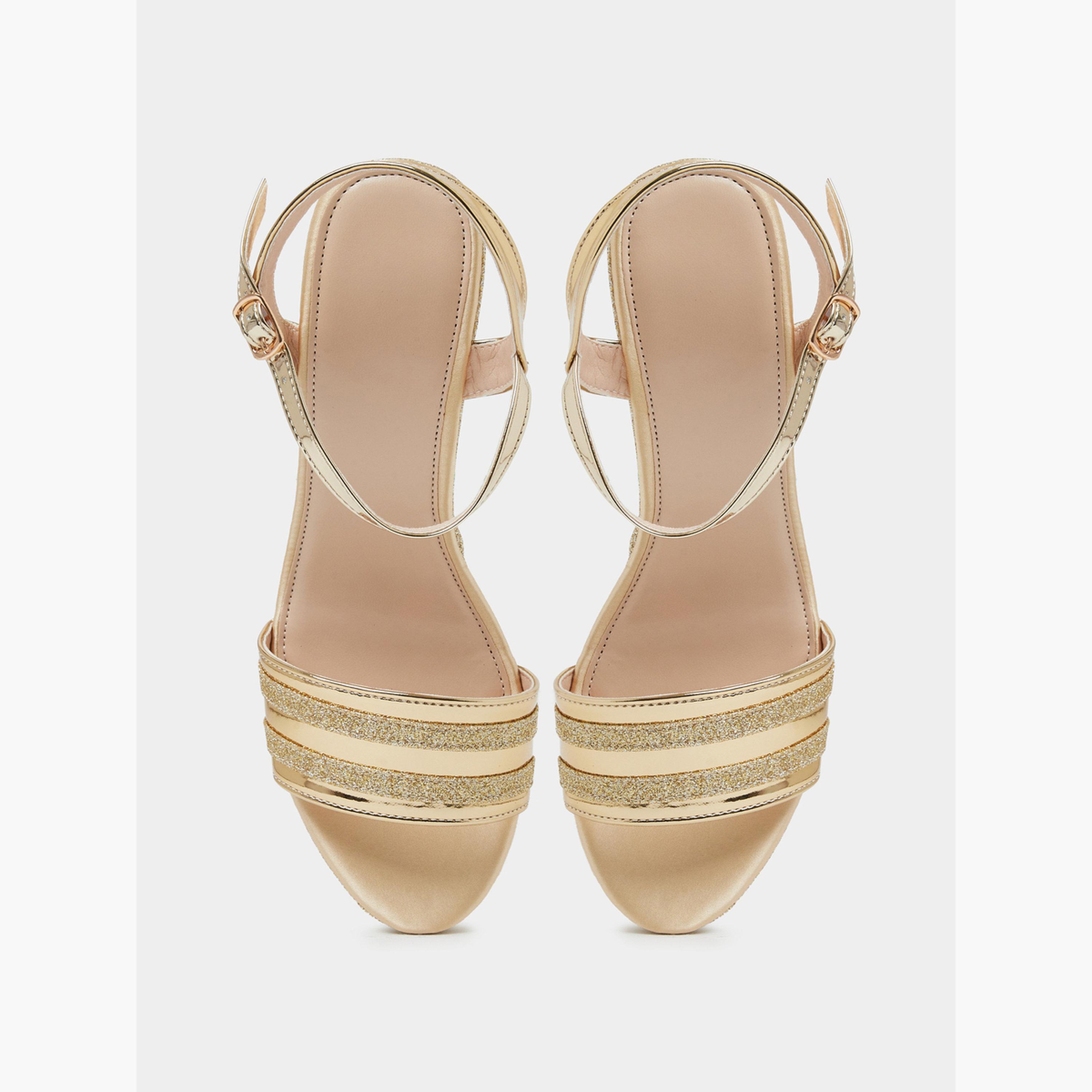 صندل بكعب سميك ونعل سميك بغليتر-women-shoes-sandals-heeled-image-4