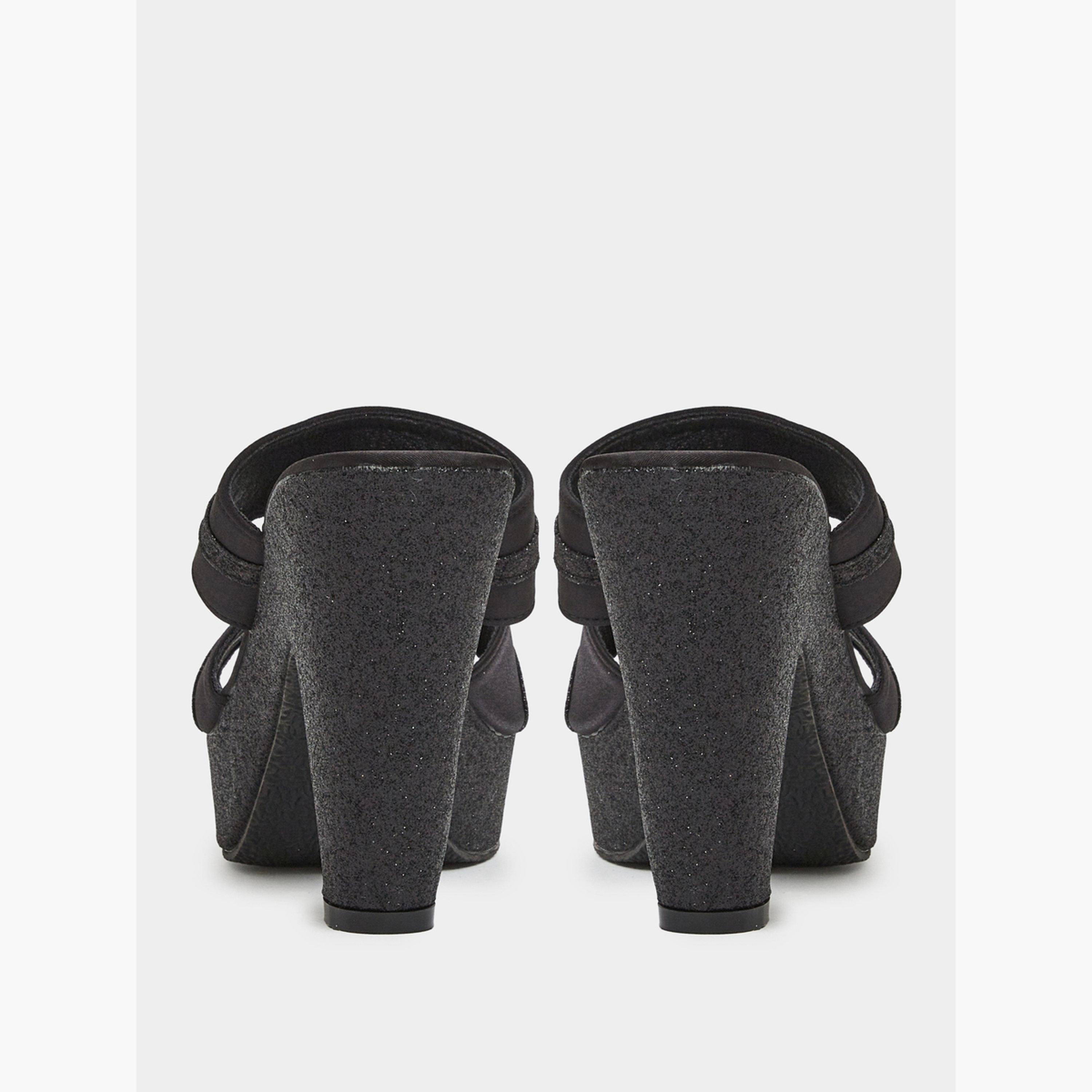 Take Two Black Double Strap Platform Mules-women-shoes-sandals-heeled-image-5
