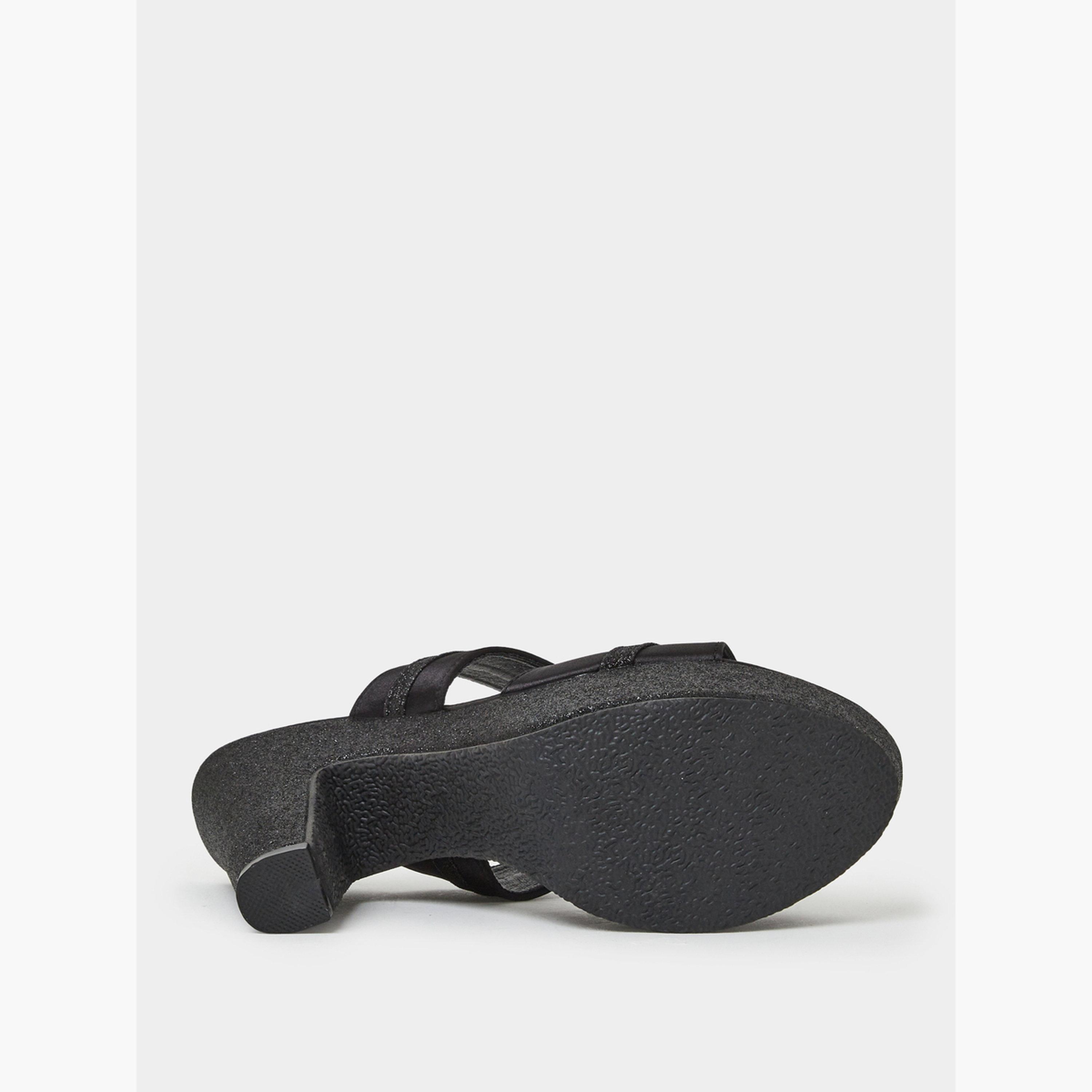 Take Two Black Double Strap Platform Mules-women-shoes-sandals-heeled-image-6
