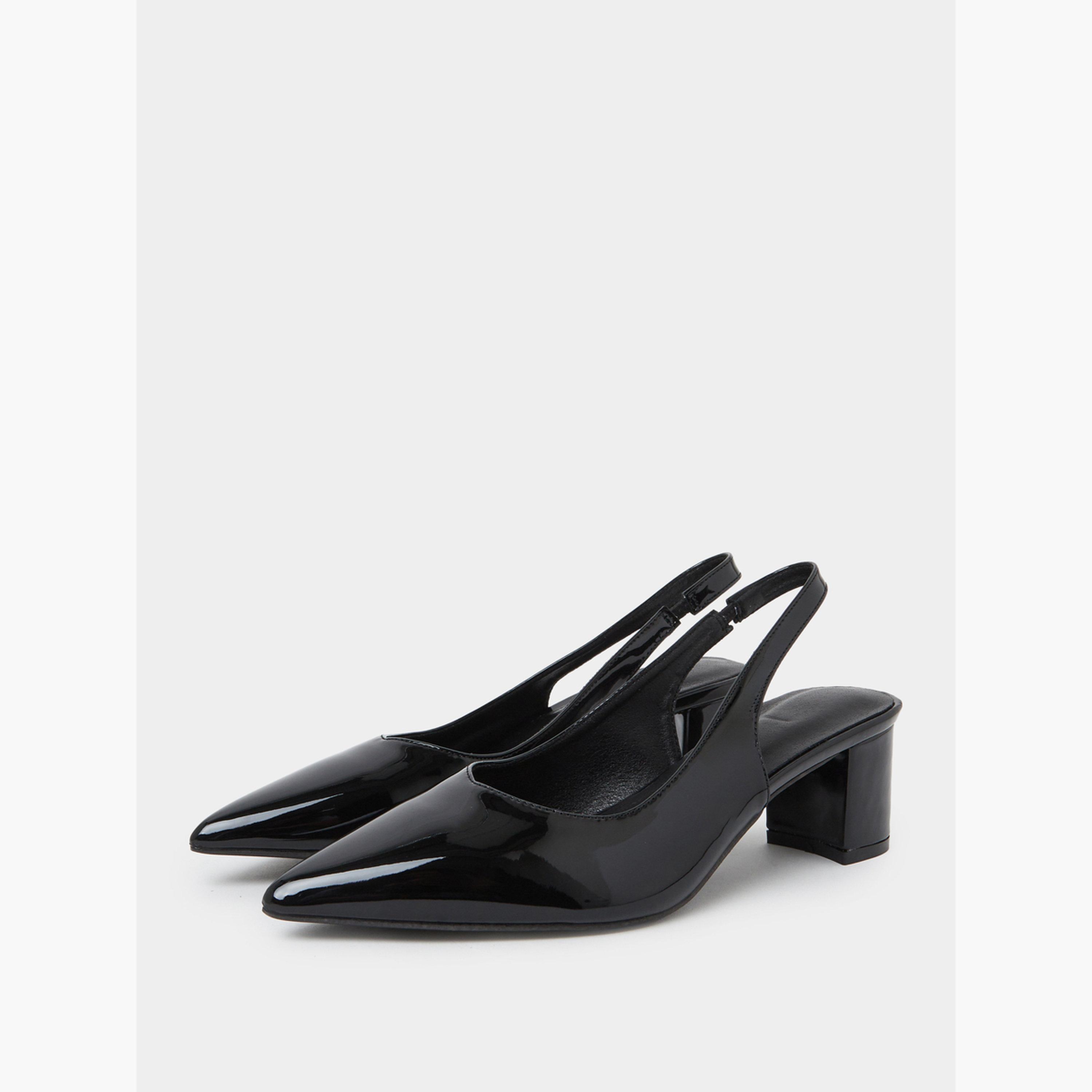 حذاء كورت بمقدمة مدببة وشريط خلفي-women-shoes-heels-image-1