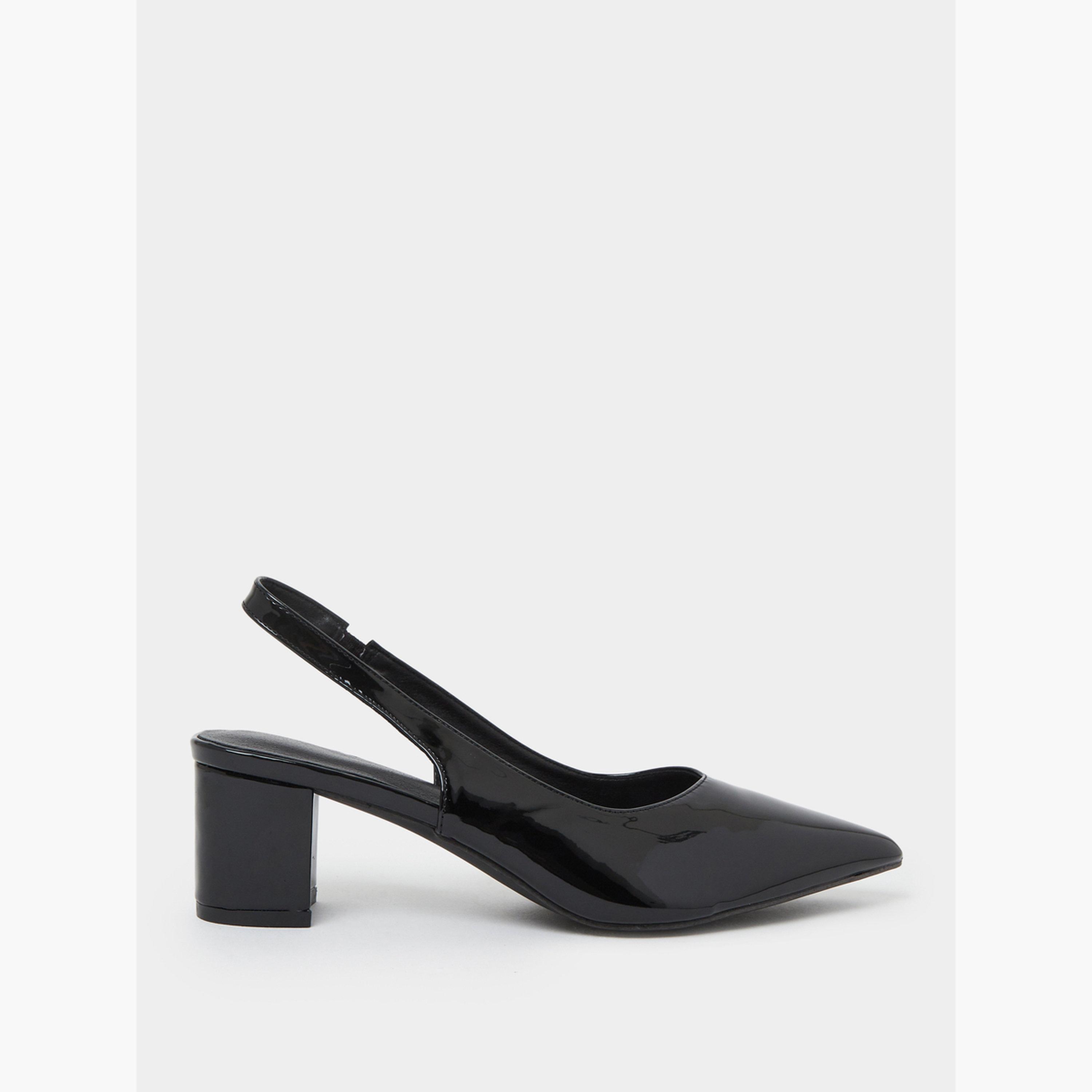 حذاء كورت بمقدمة مدببة وشريط خلفي-women-shoes-heels-image-2