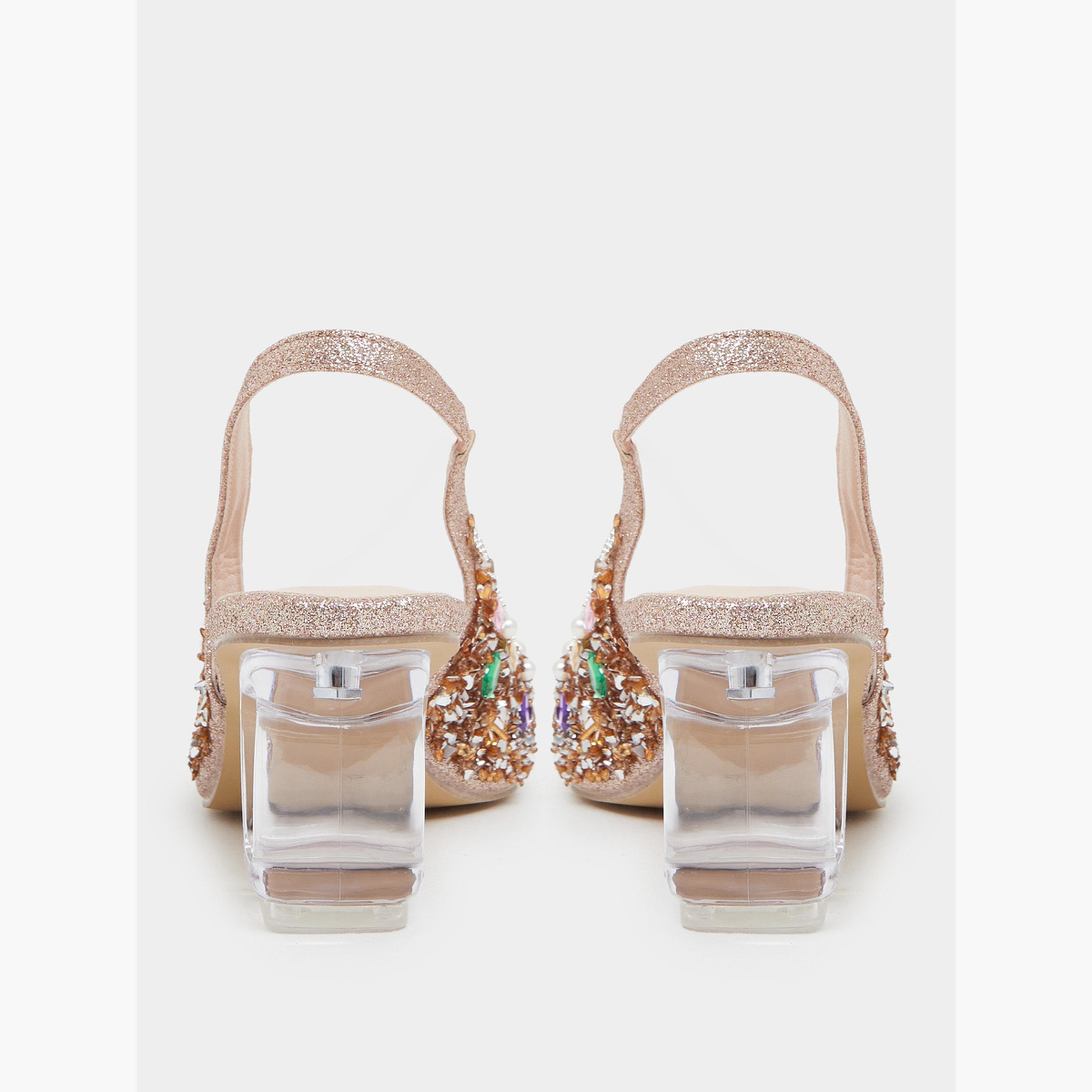 حذاء بمقدمة مدببة وشريط خلفي مزين بأحجار الراين-women-shoes-heels-image-5