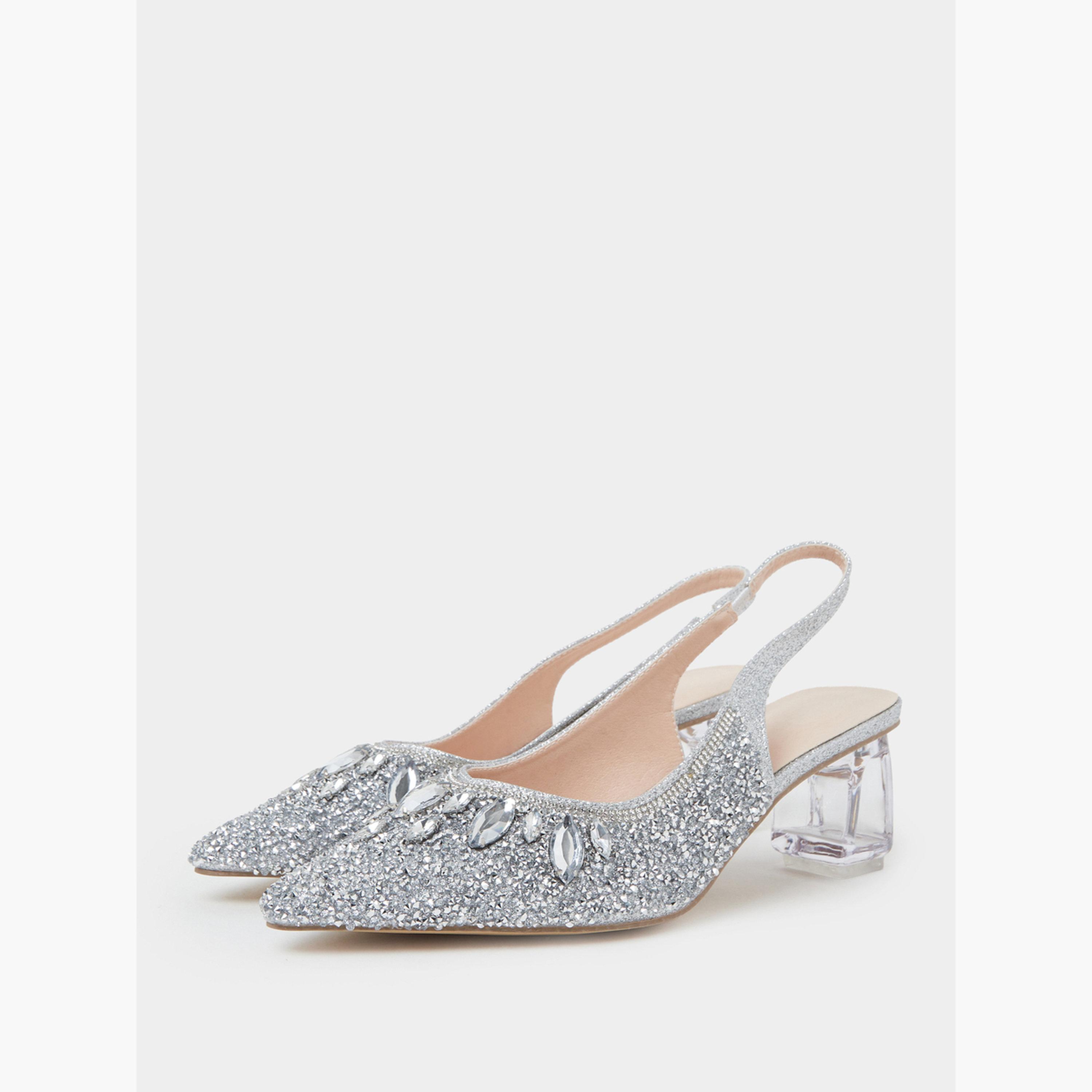 حذاء بمقدمة مدببة وشريط خلفي مزين بأحجار الراين-women-shoes-heels-image-1