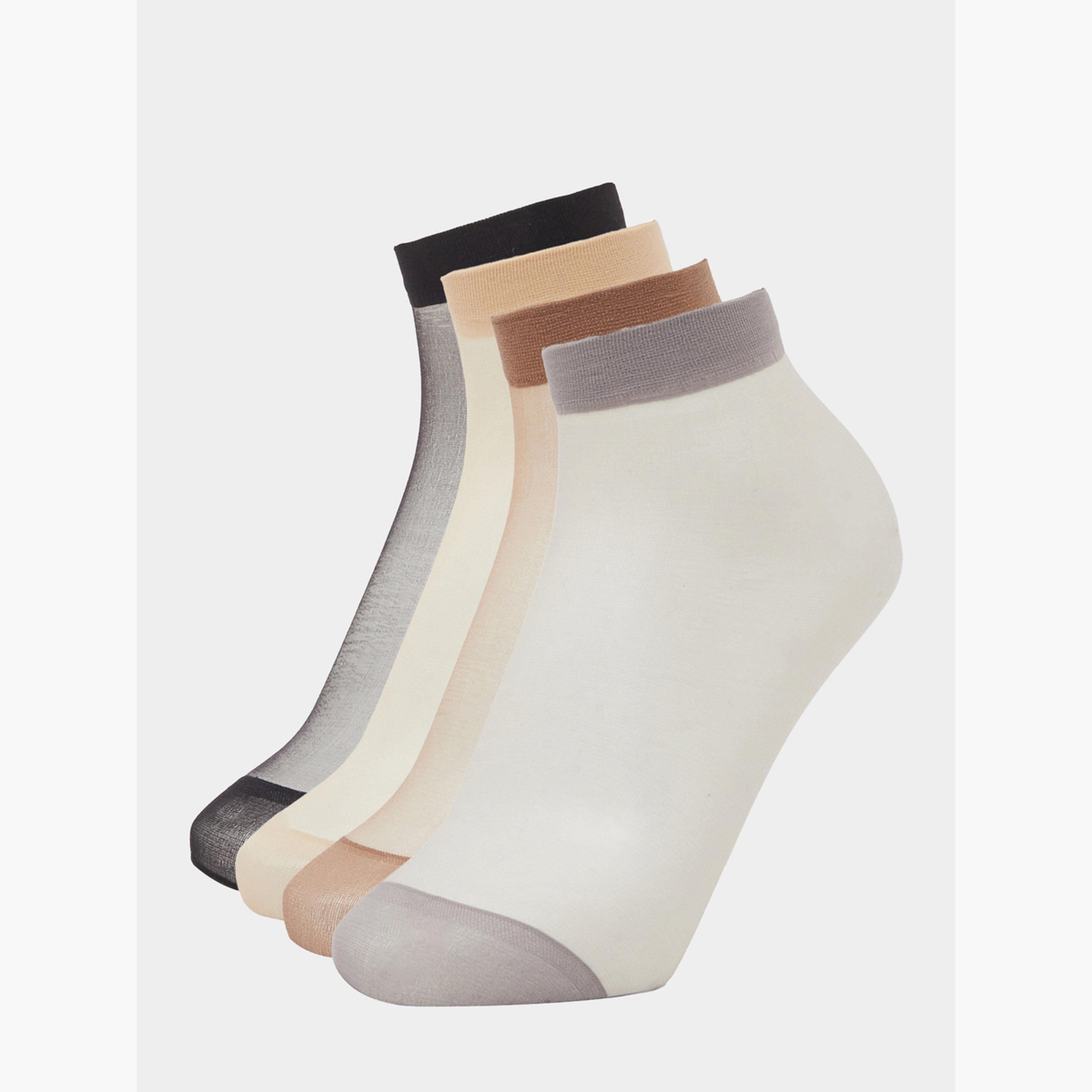 Styli Pack of 4 - Sheer Socks-women-socksandstockings-image-1