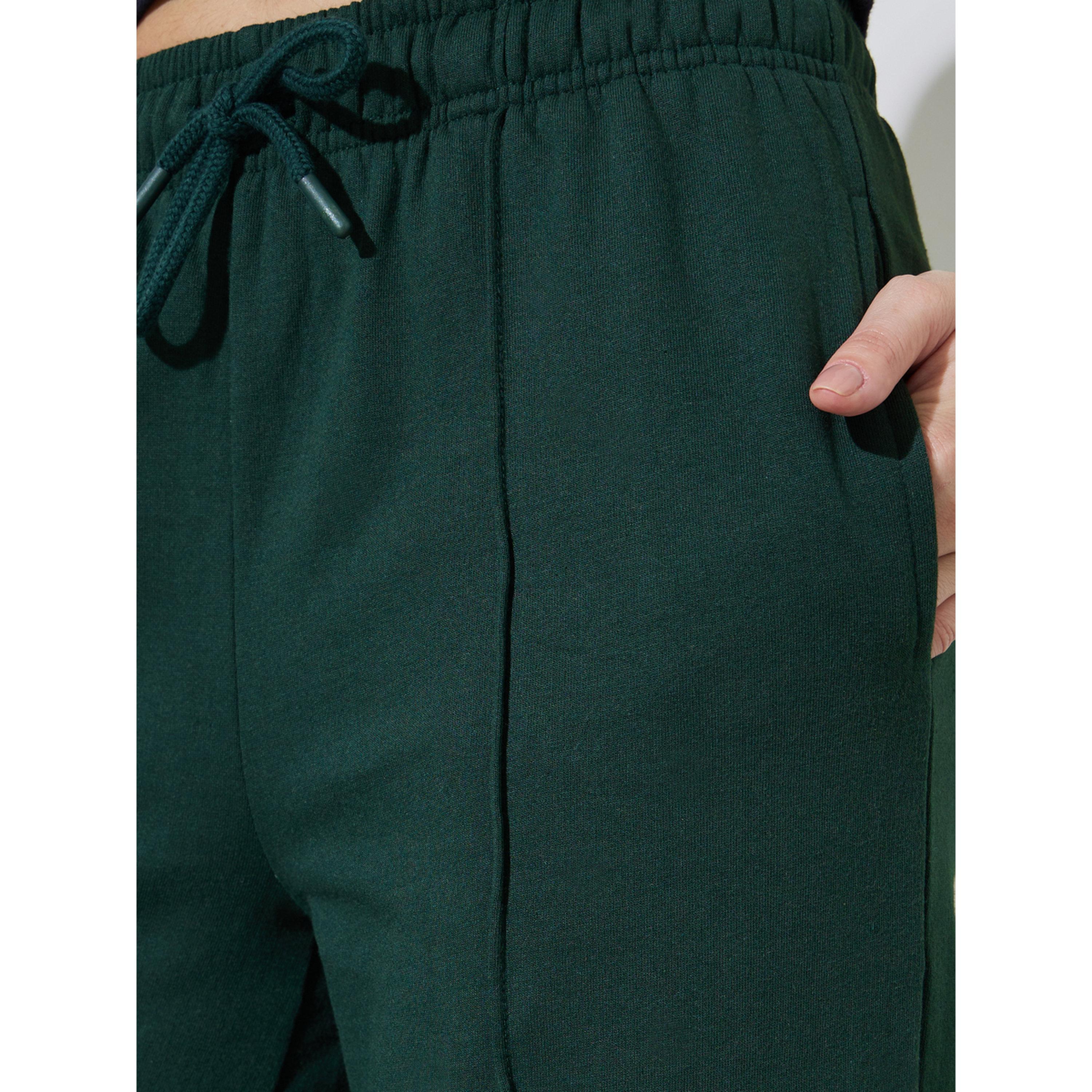 Styli Green Embroidered Wide-Leg Joggers-women-clothing-joggers-image-3