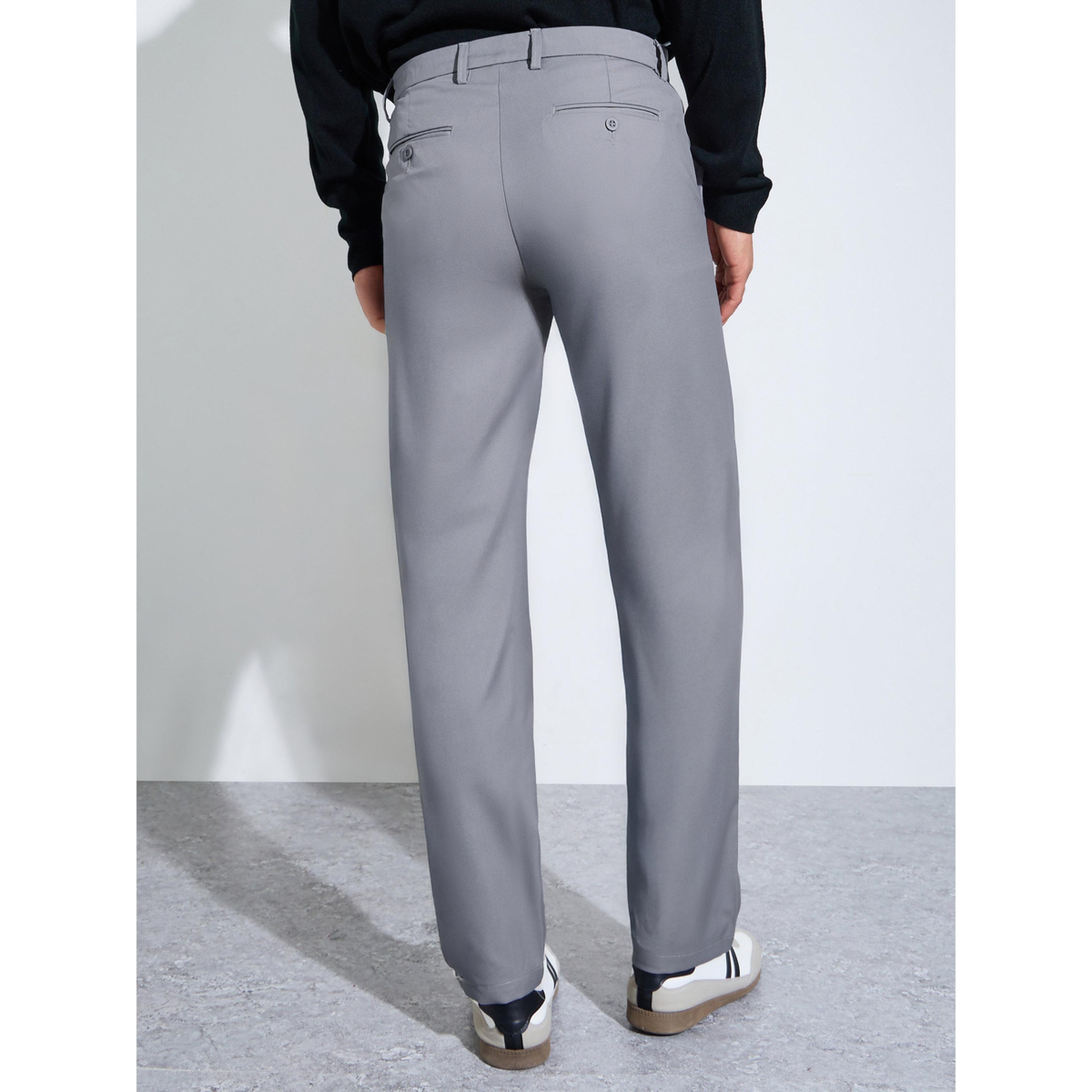 ستيلي بنطلون رمادي سادة بقصة عادية-men-clothing-trousersandchinos-trousers-image-3