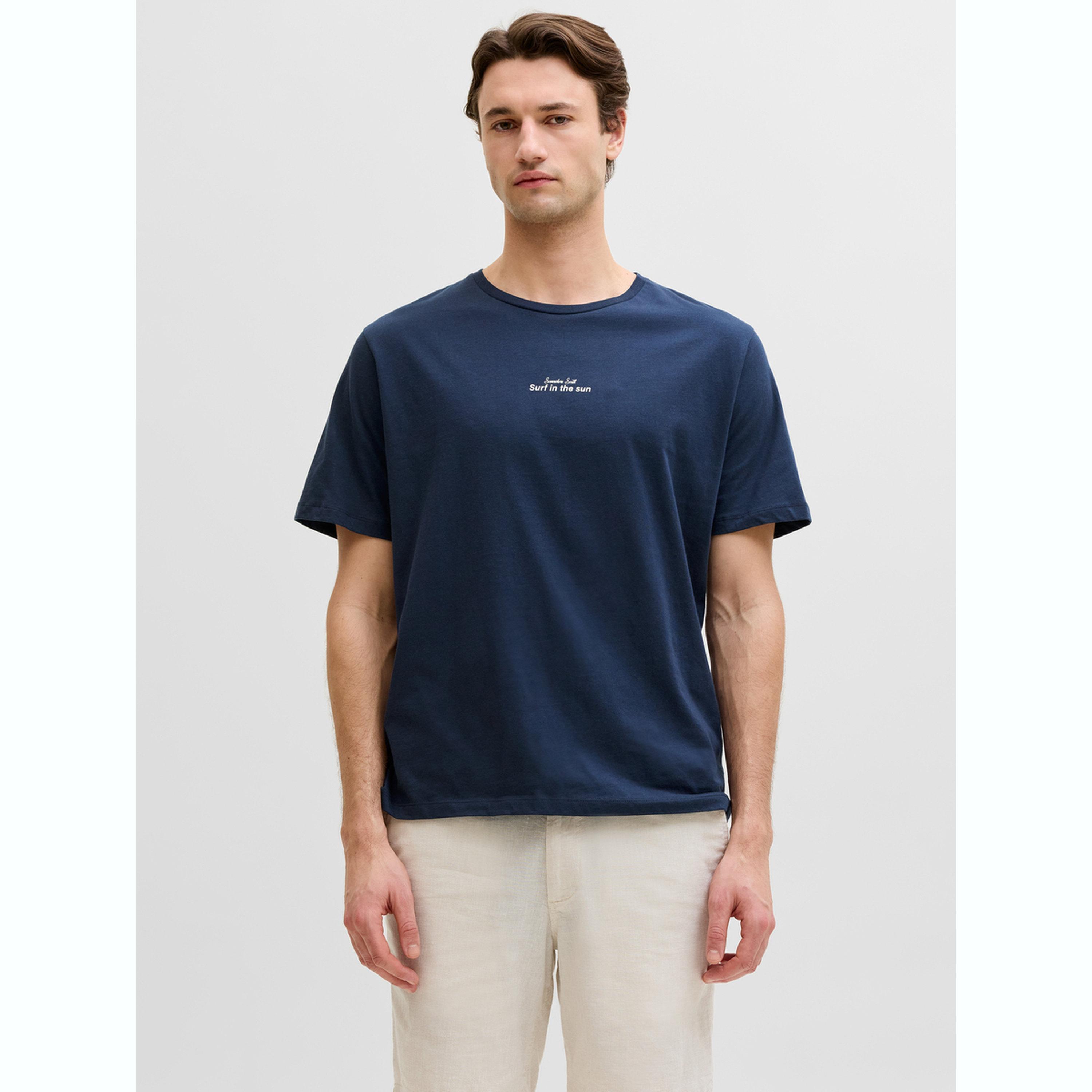 تيشيرت رجالي بياقة دائرية وطبعة جرافيك-men-clothing-tshirtsandpolos-tshirts-image-1
