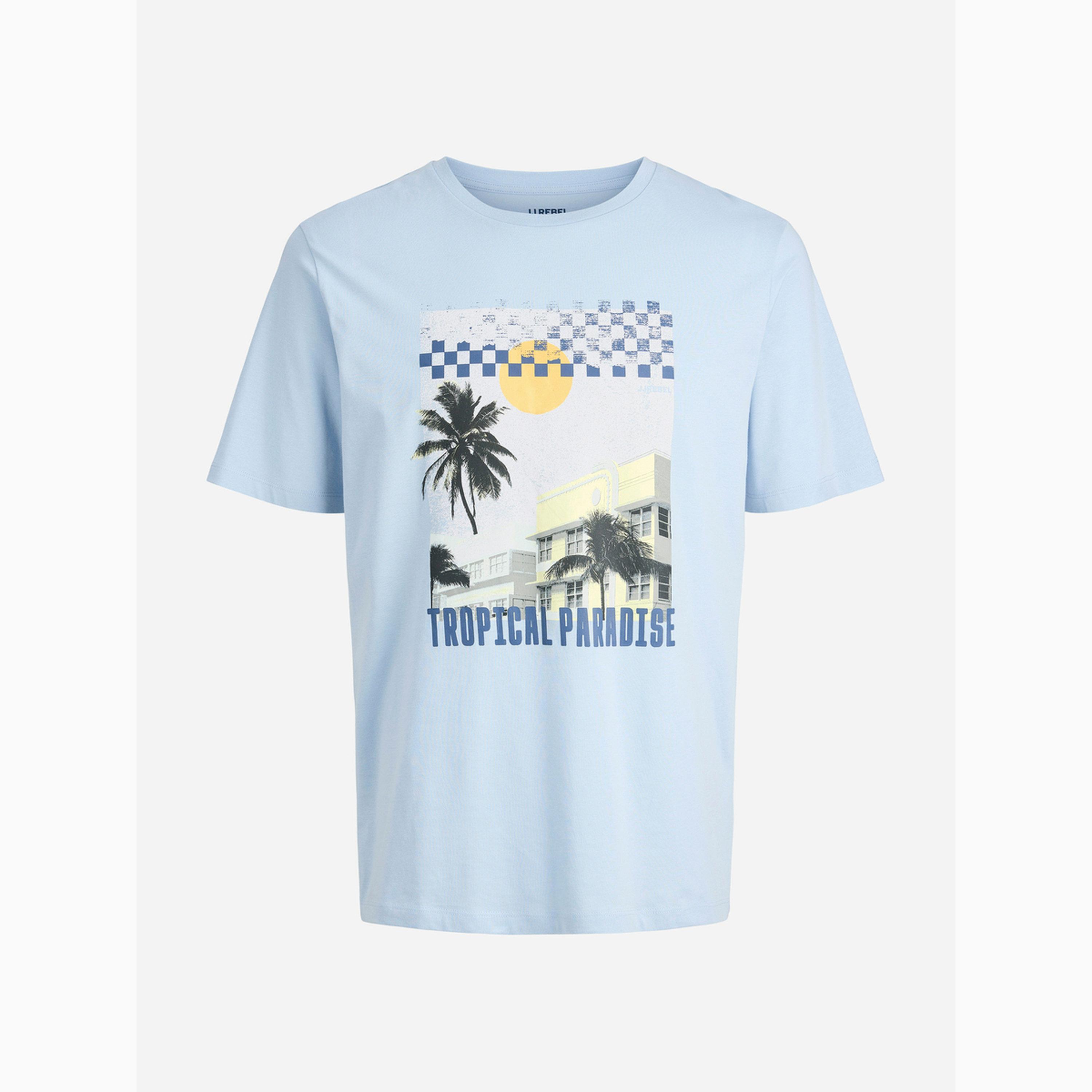 تيشيرت رجالي بياقة دائرية وطبعة جرافيك-men-clothing-tshirtsandpolos-tshirts-image-5