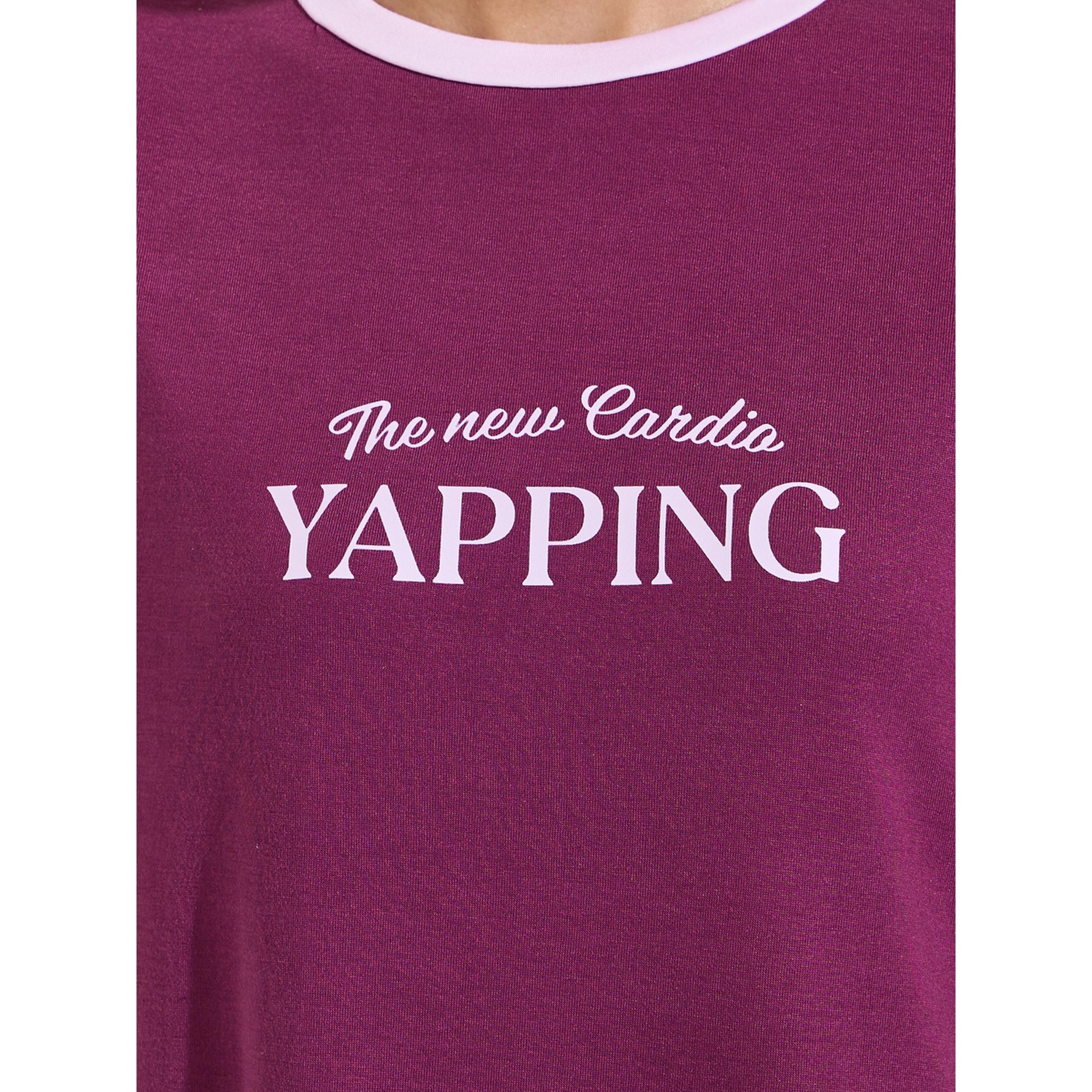 قميص نوم تيشيرت بأكمام قصيرة وطبعة كتابة-women-clothing-nightwear-nighties-image-4