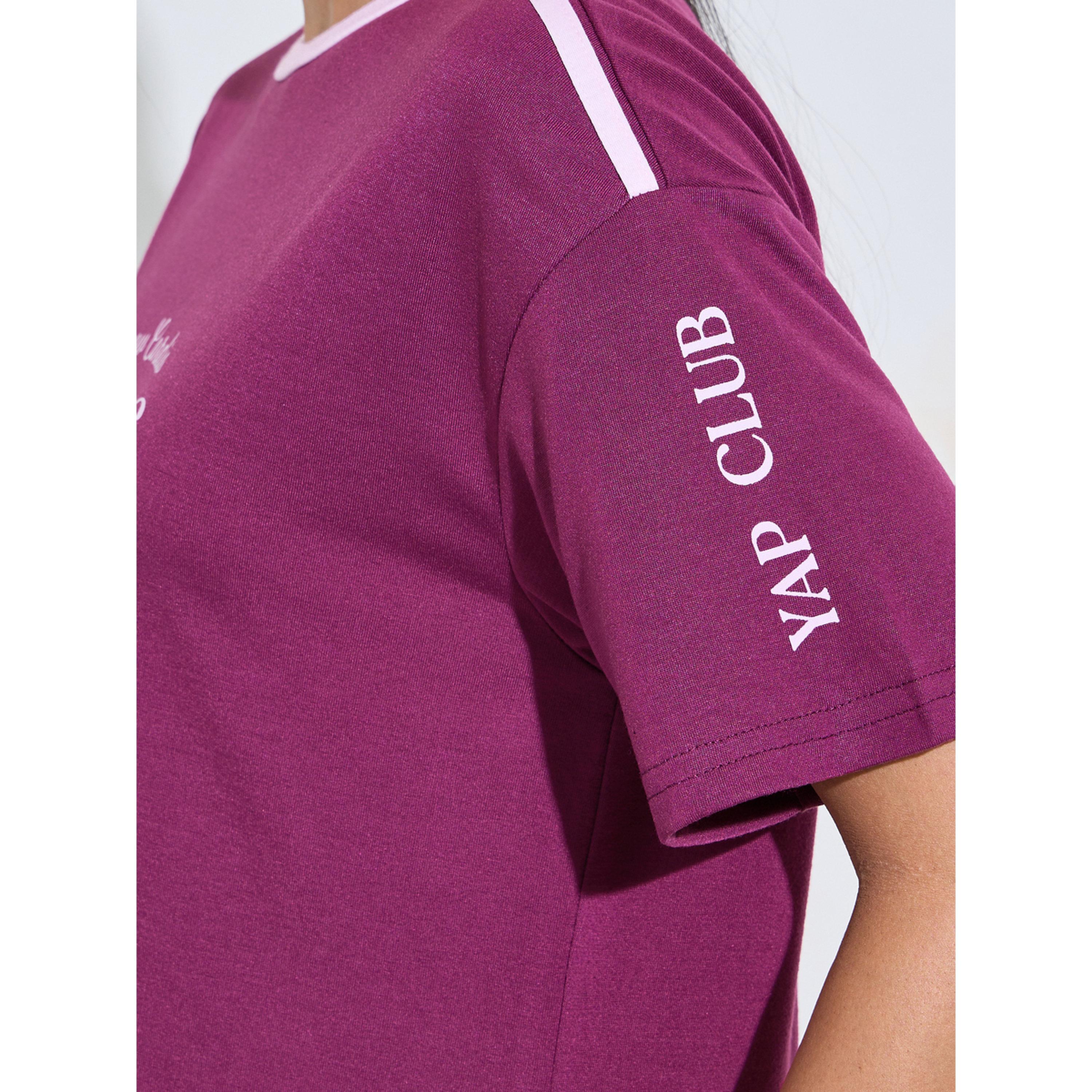 قميص نوم تيشيرت بأكمام قصيرة وطبعة كتابة-women-clothing-nightwear-nighties-image-5