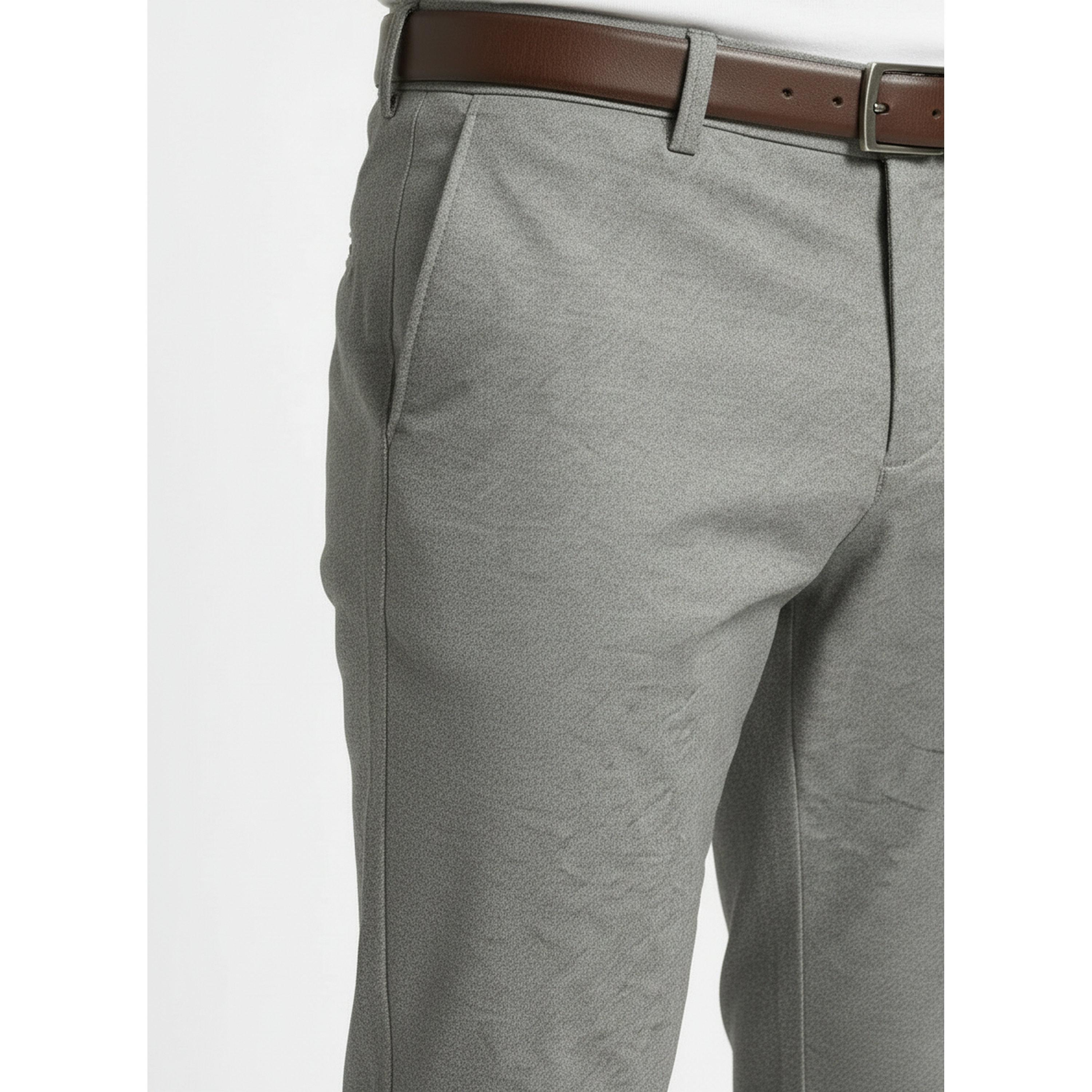 TURTLE X Styli Steel Blue Solid Structured Trousers-men-clothing-trousersandchinos-trousers-image-3