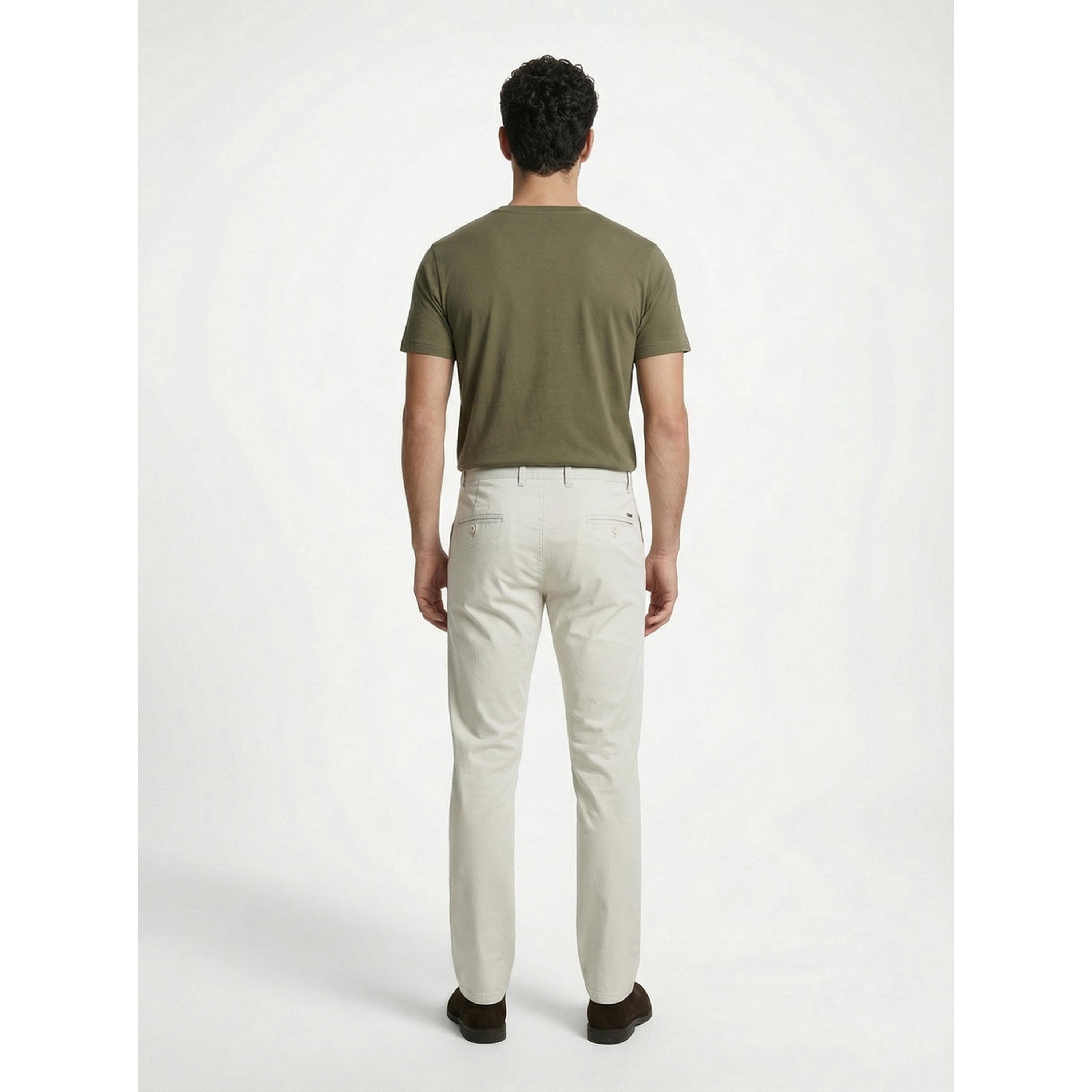 TURTLE X Styli Khaki Solid Structured Trousers-men-clothing-trousersandchinos-trousers-image-3