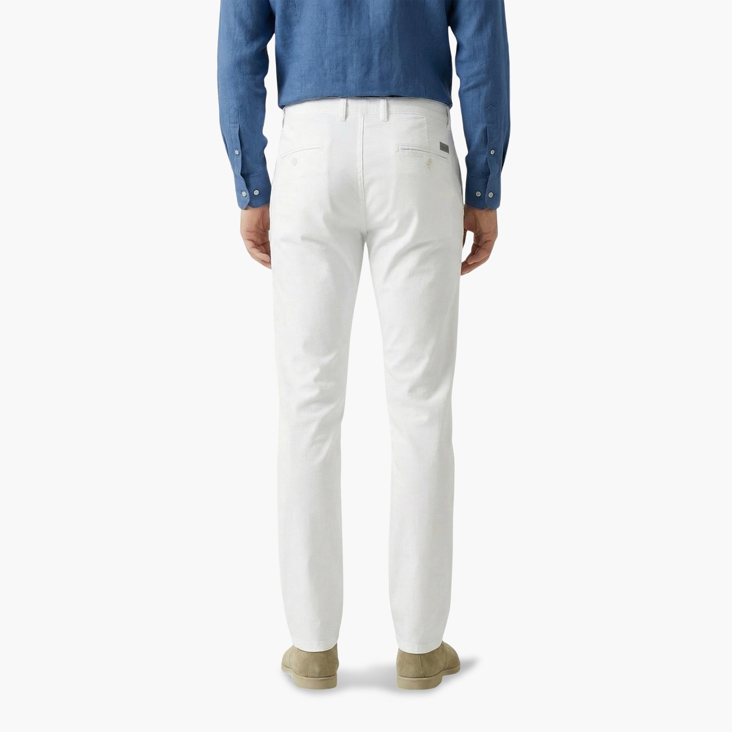 TURTLE X Styli White Solid Structured Trousers-men-clothing-trousersandchinos-trousers-image-3