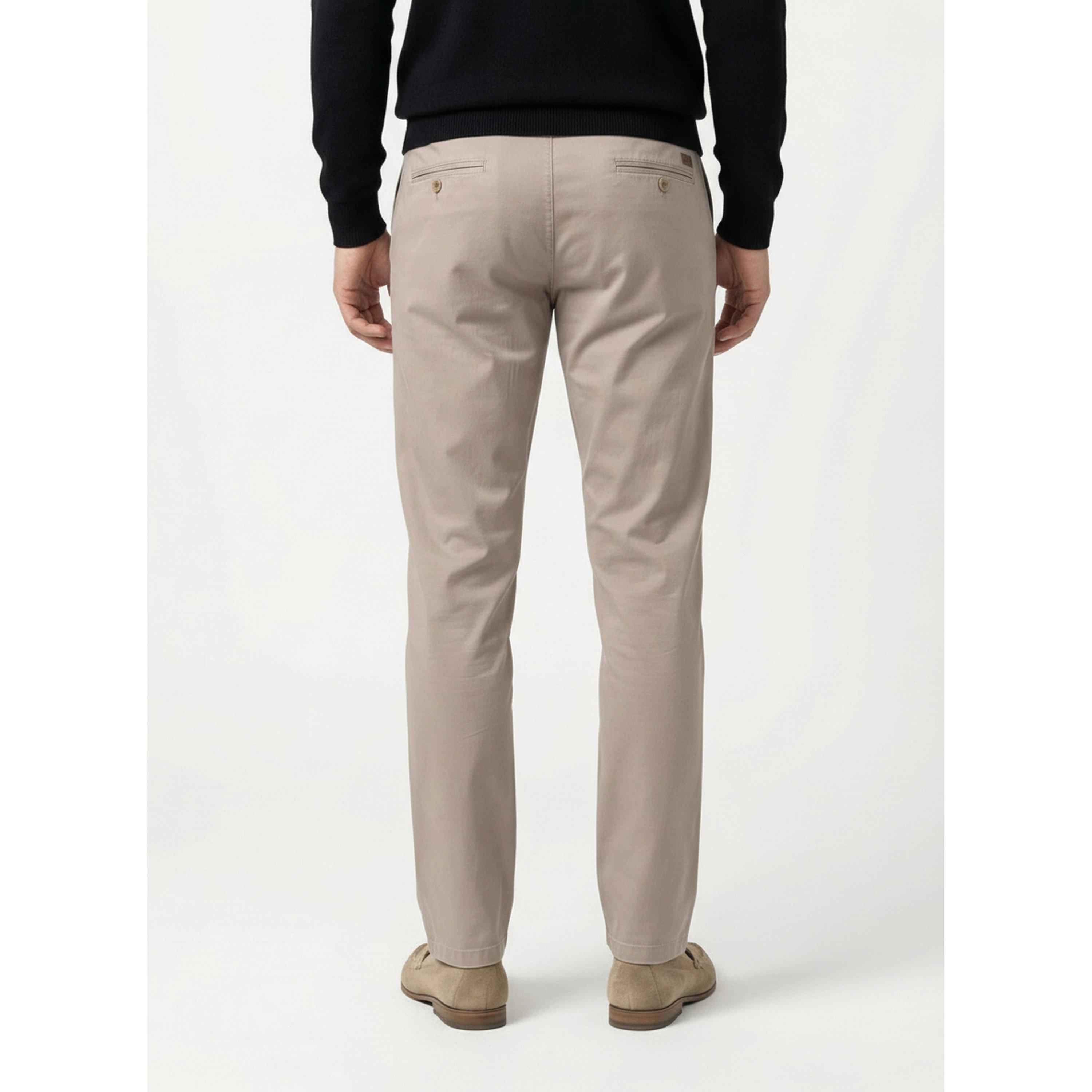 TURTLE X Styli Beige Solid Structured Trousers-men-clothing-trousersandchinos-trousers-image-4