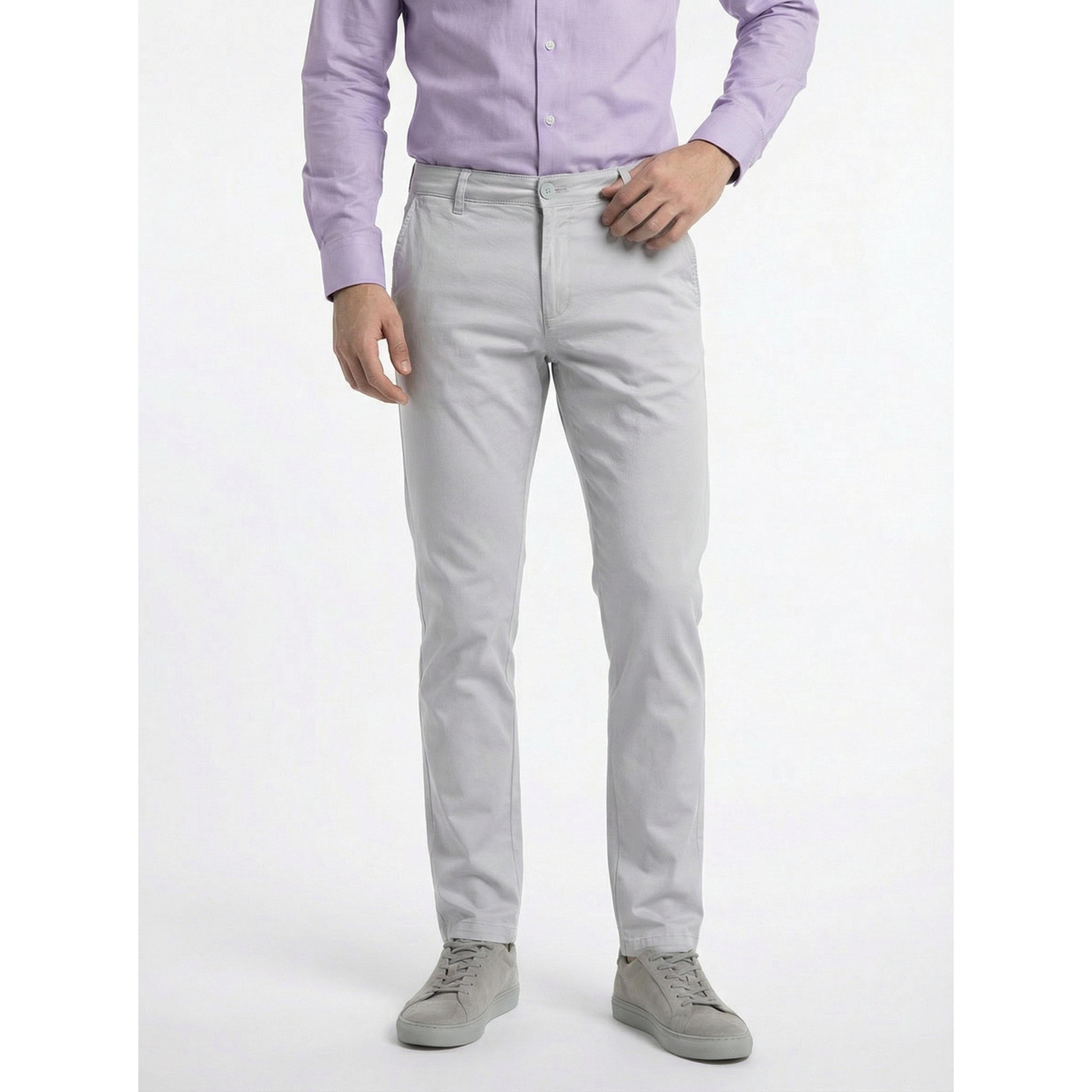 TURTLE X Styli Grey Solid Structured Trousers-men-clothing-trousersandchinos-trousers-image-1