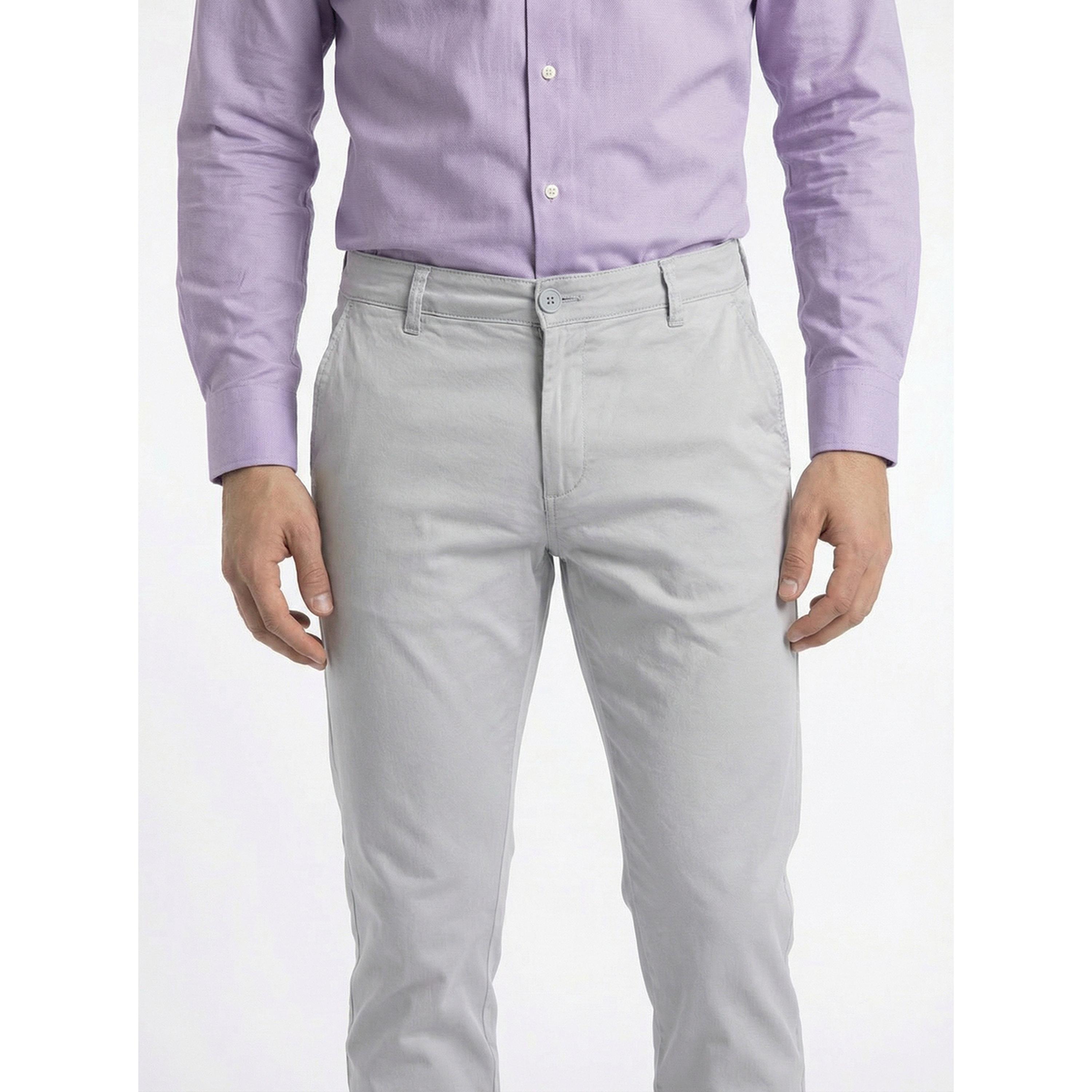 TURTLE X Styli Grey Solid Structured Trousers-men-clothing-trousersandchinos-trousers-image-4
