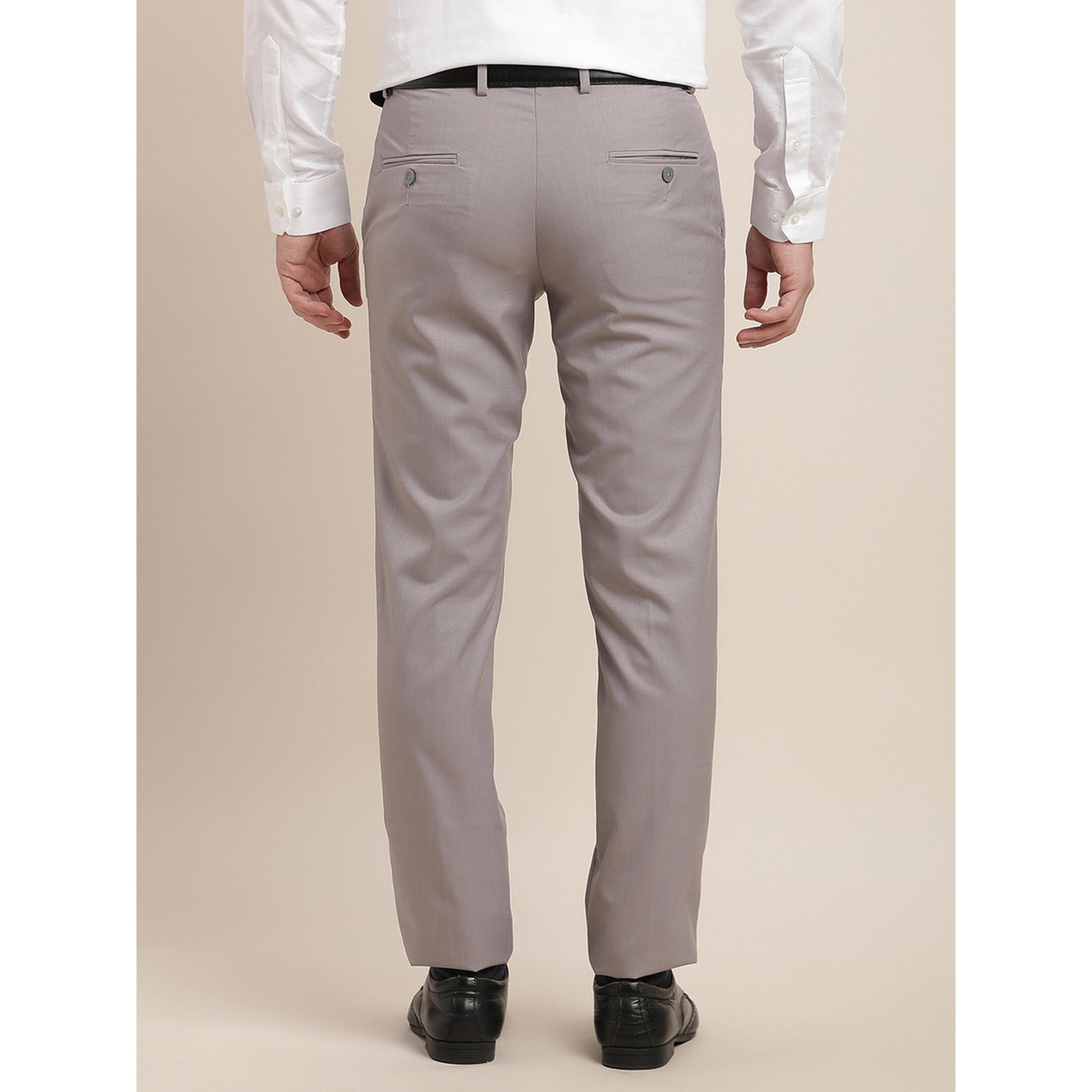TURTLE X Styli Grey Solid Structured Trousers-men-clothing-trousersandchinos-trousers-image-6