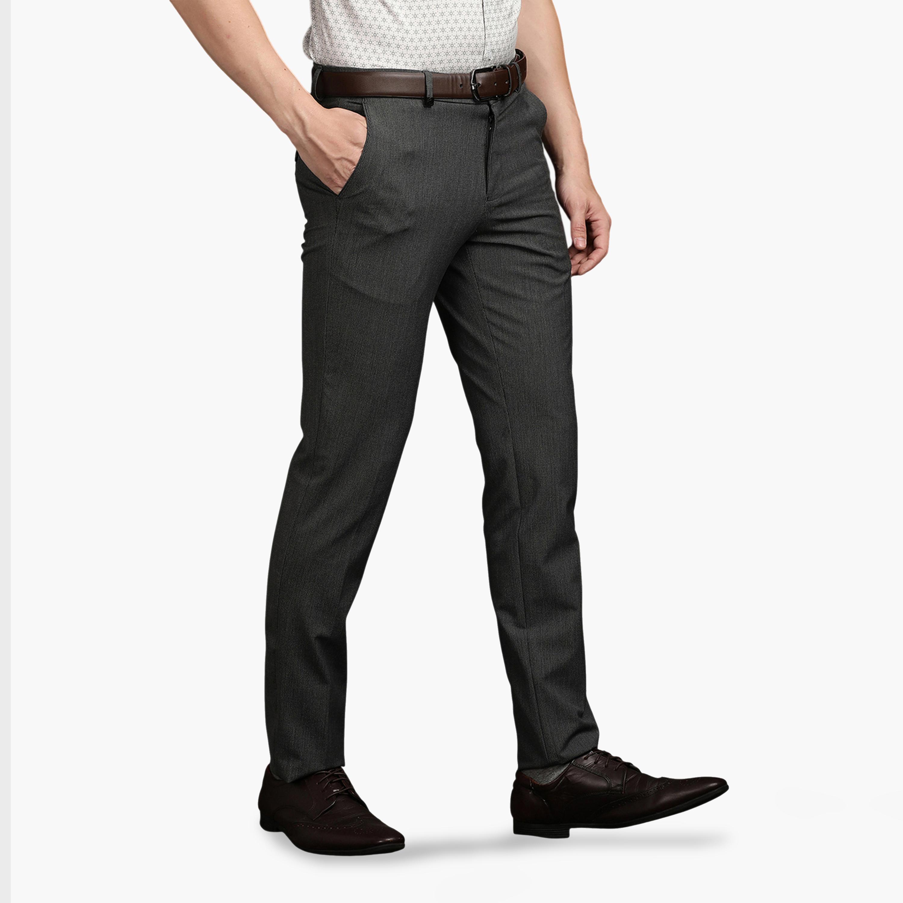 TURTLE X Styli Black Solid Structured Trousers-men-clothing-trousersandchinos-trousers-image-5