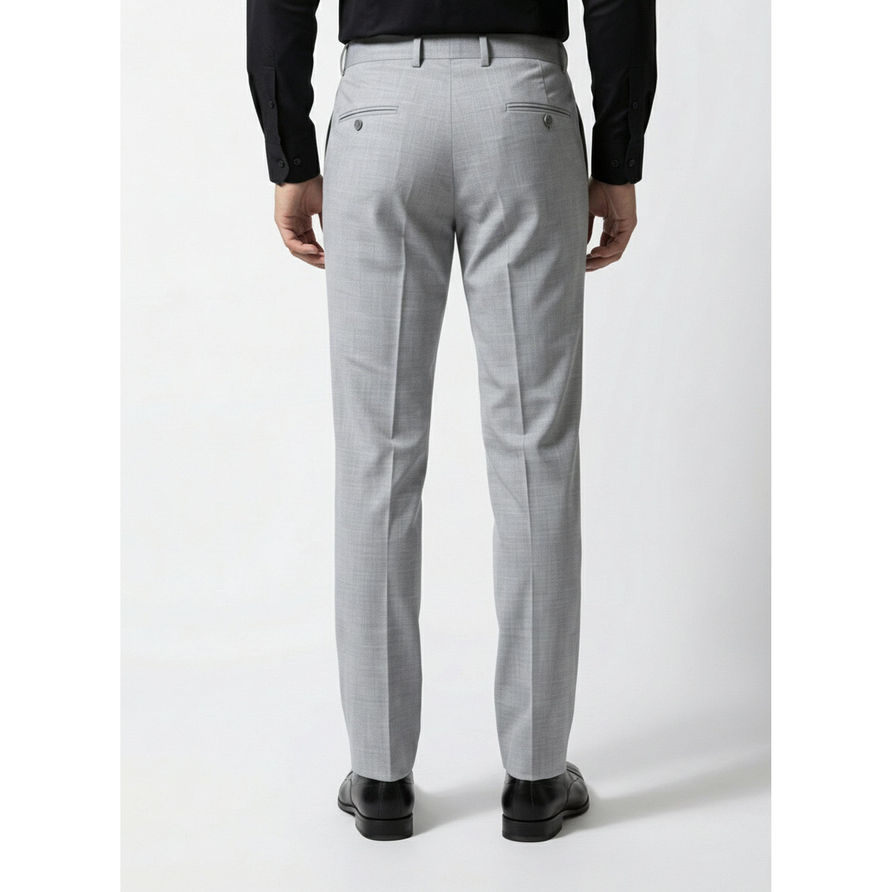 TURTLE X Styli Grey Solid Structured Trousers-men-clothing-trousersandchinos-trousers-image-3