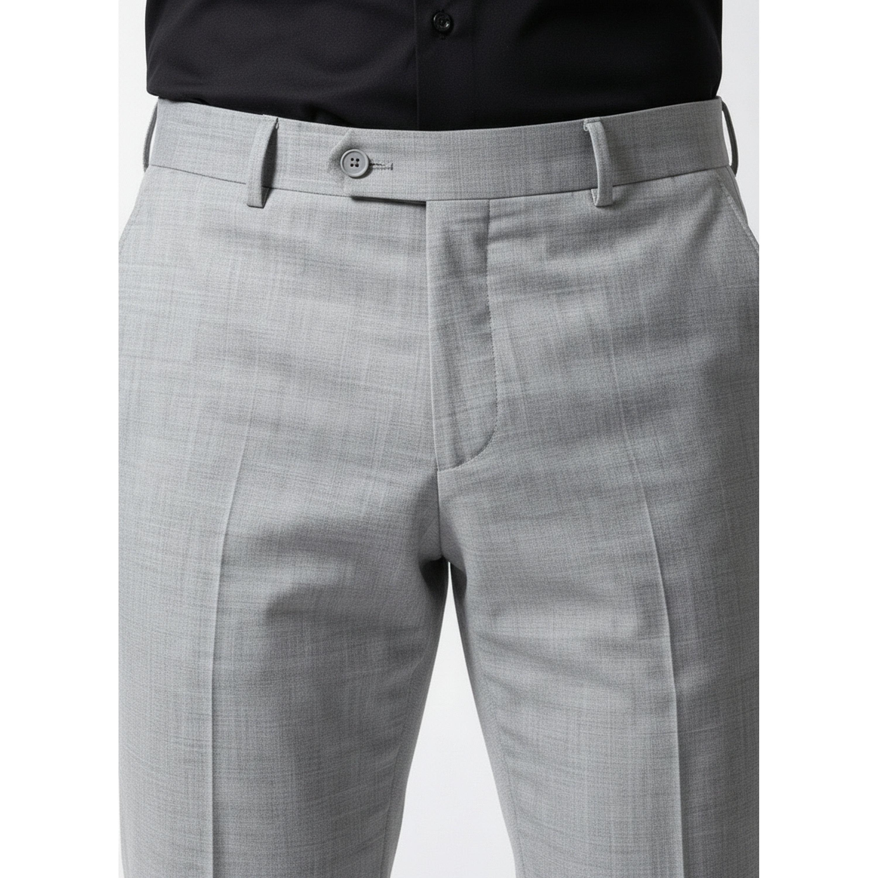 TURTLE X Styli Grey Solid Structured Trousers-men-clothing-trousersandchinos-trousers-image-4
