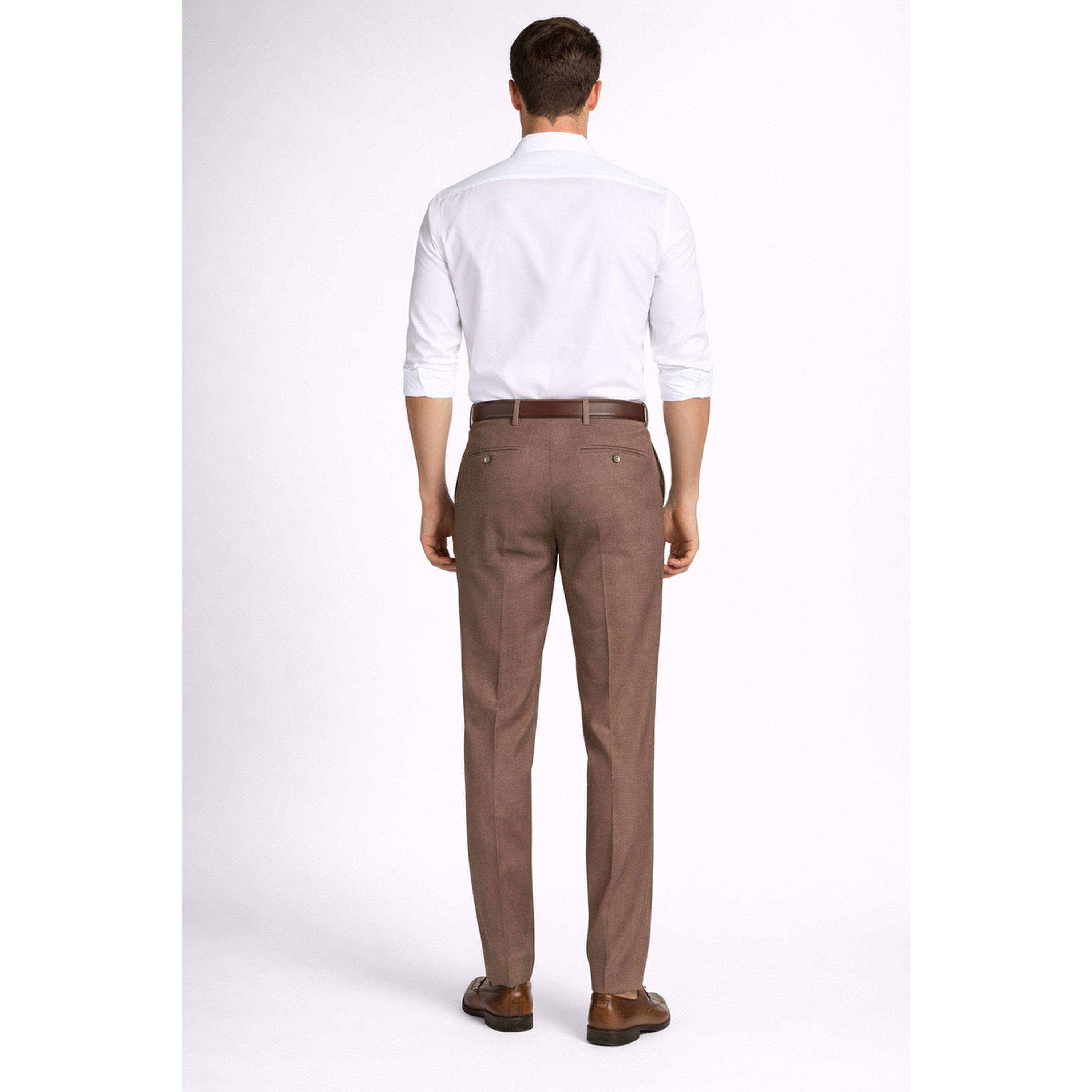 بنطال سادة بقصة هيكلية باللون البني-men-clothing-trousersandchinos-trousers-image-3