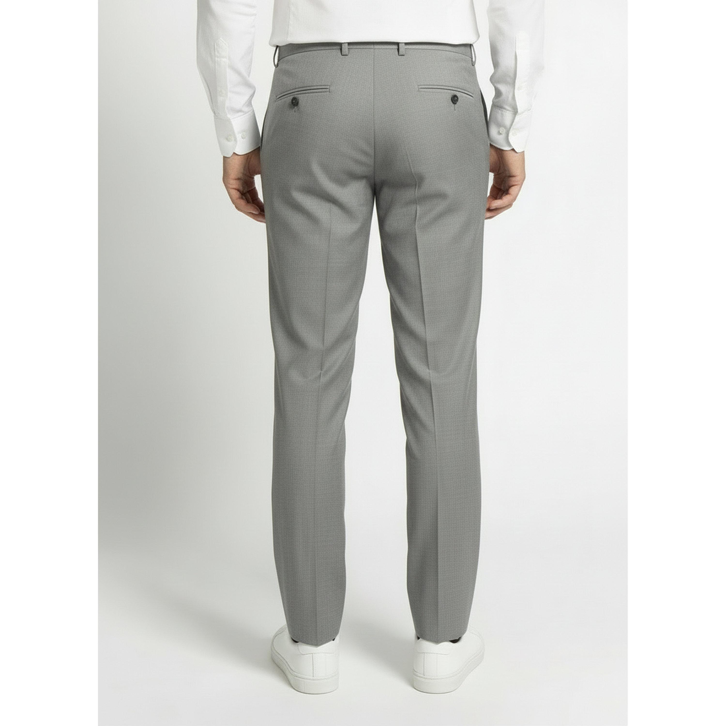 بنطال سادة بقصة هيكلية باللون الرمادي الفاتح-men-clothing-trousersandchinos-trousers-image-4