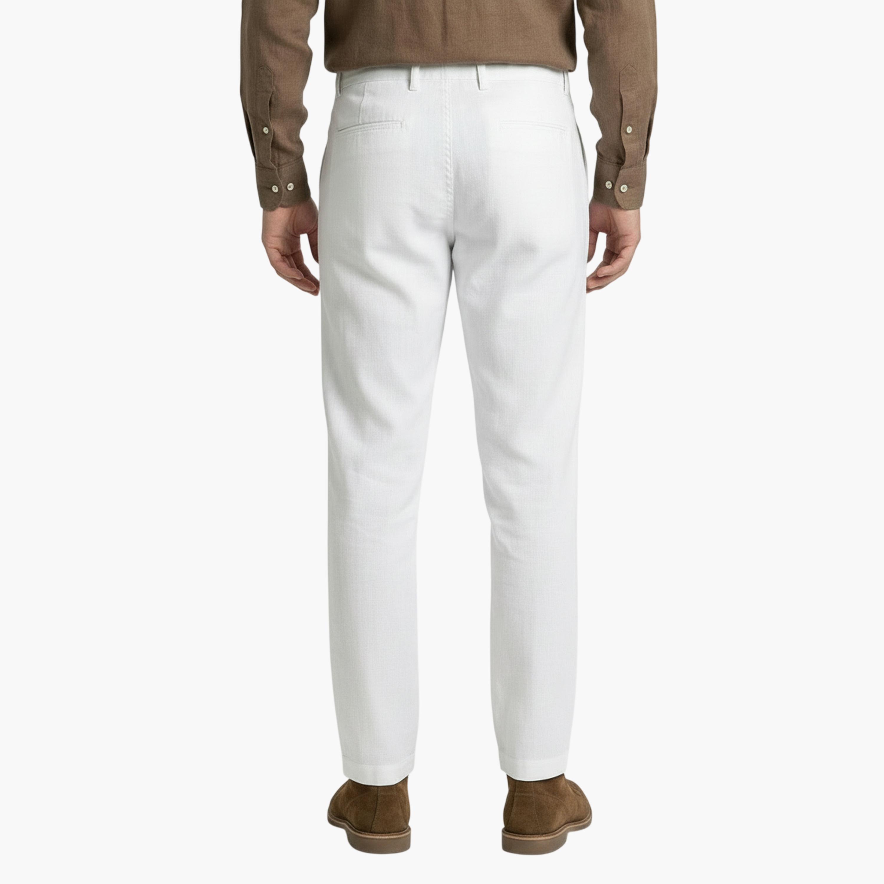 TURTLE X Styli White Solid Trousers-men-clothing-trousersandchinos-trousers-image-4