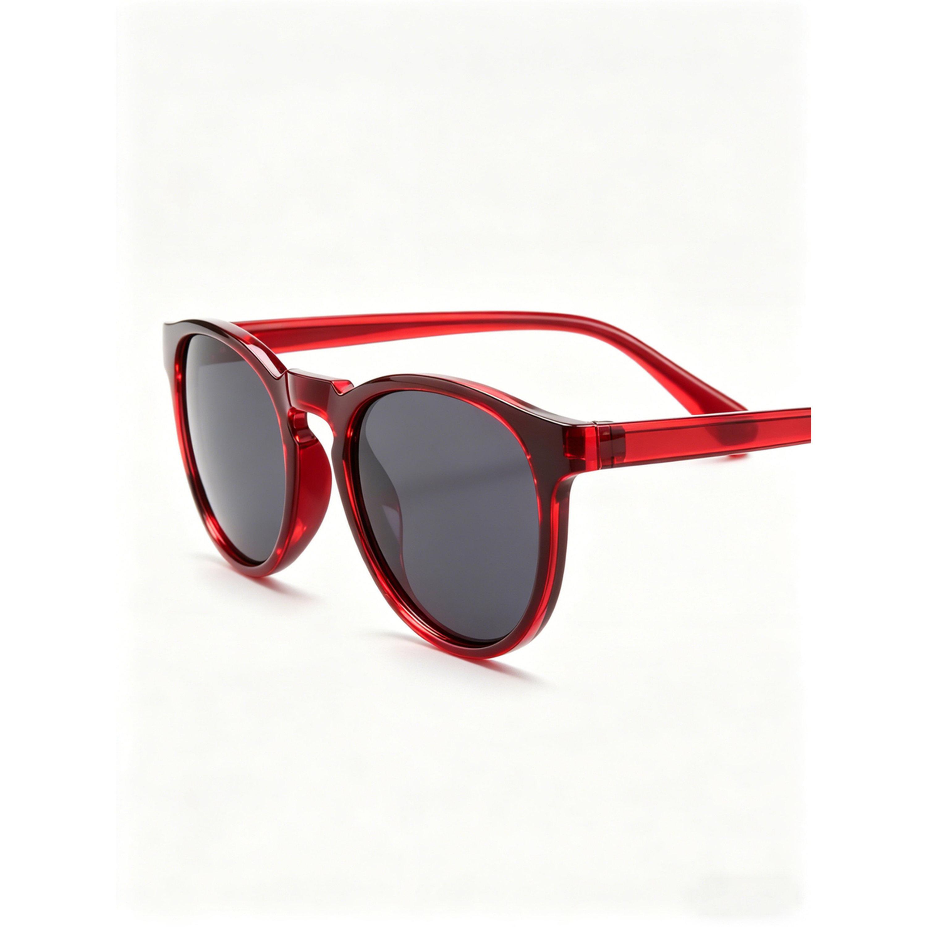 Take Two Red Round Sunglasses-women-sunglasses-image-2