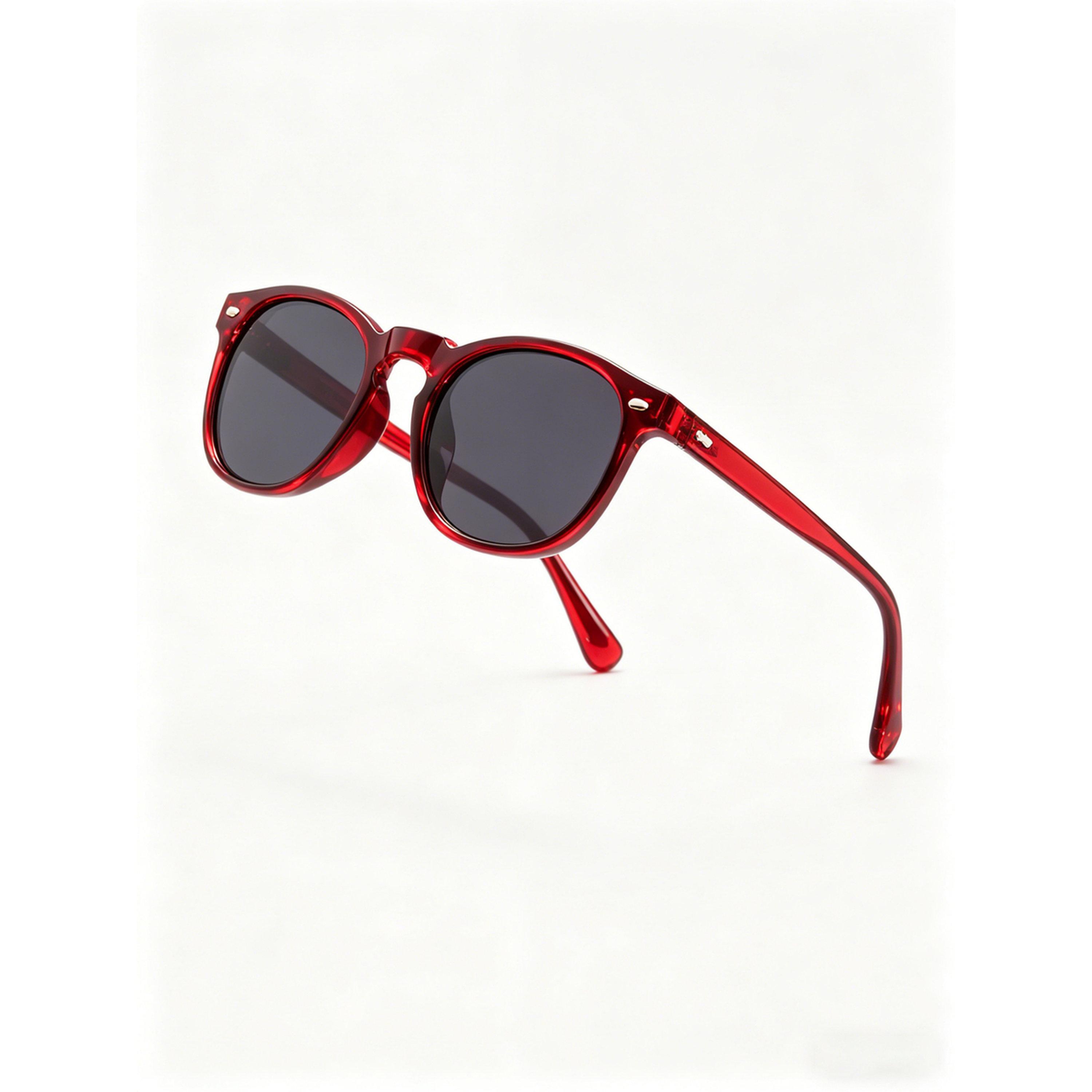Take Two Red Round Sunglasses-women-sunglasses-image-3