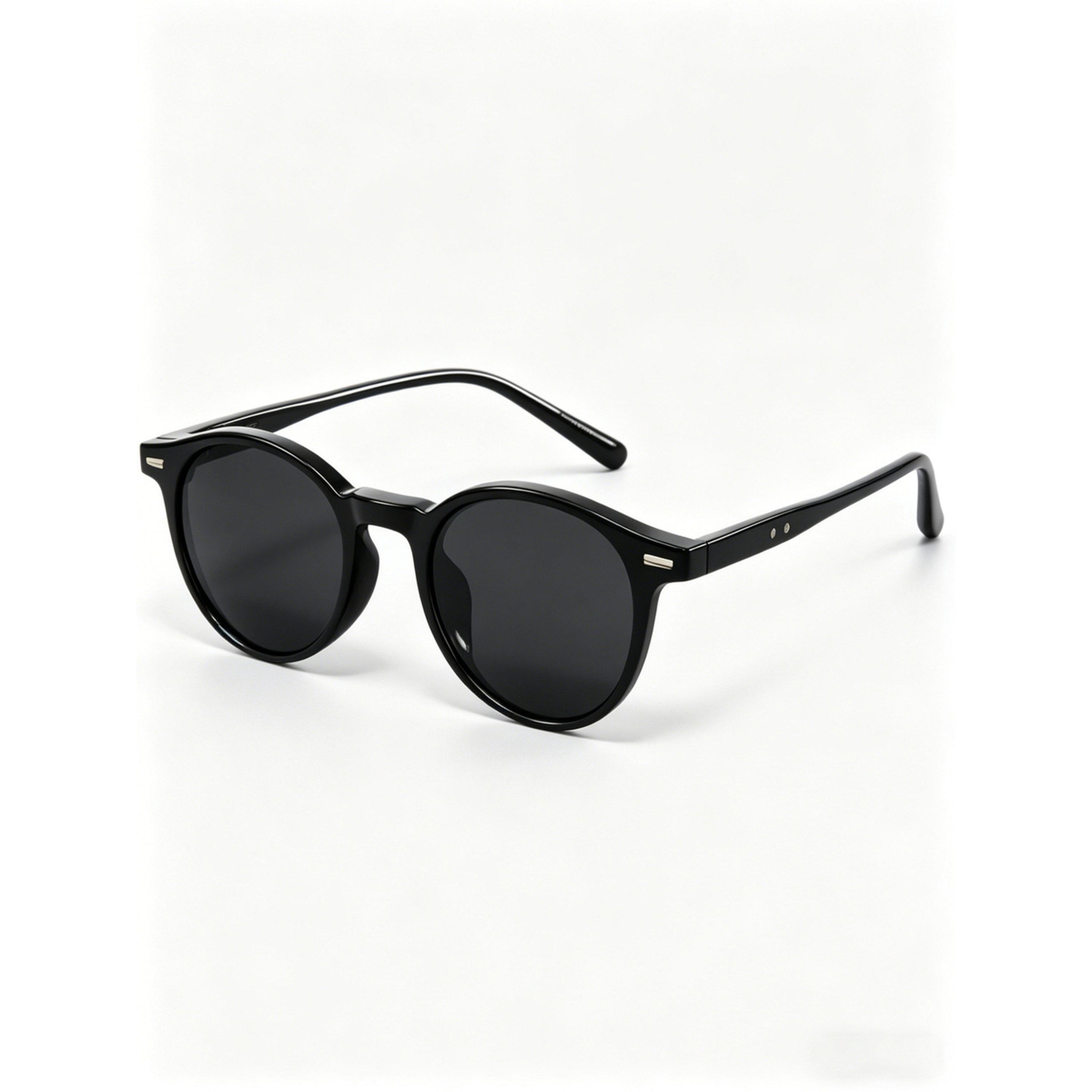 Take Two Black Round Sunglasses-men-sunglasses-image-1