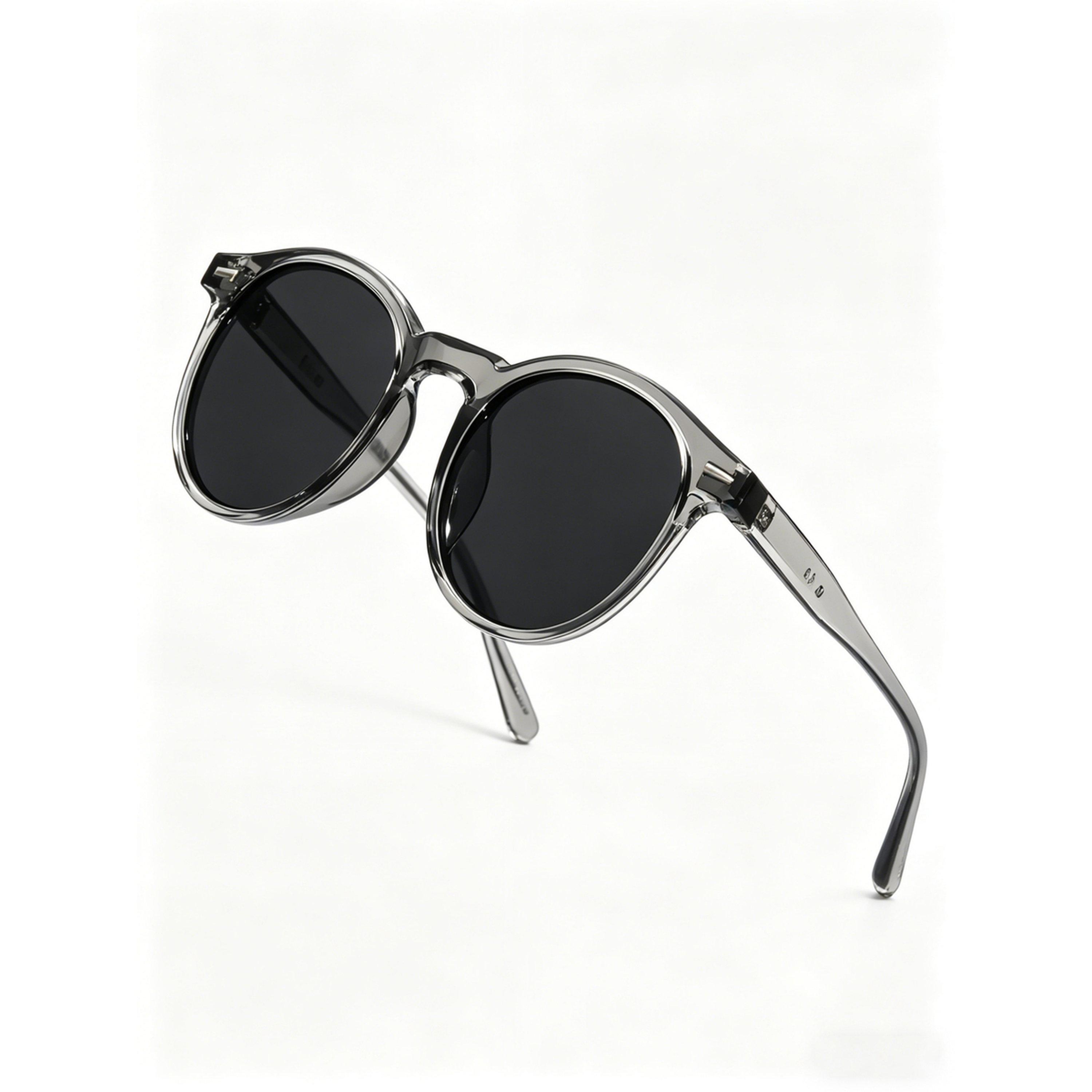 Take Two Grey Round Sunglasses - UV Protection and Style-men-sunglasses-image-1
